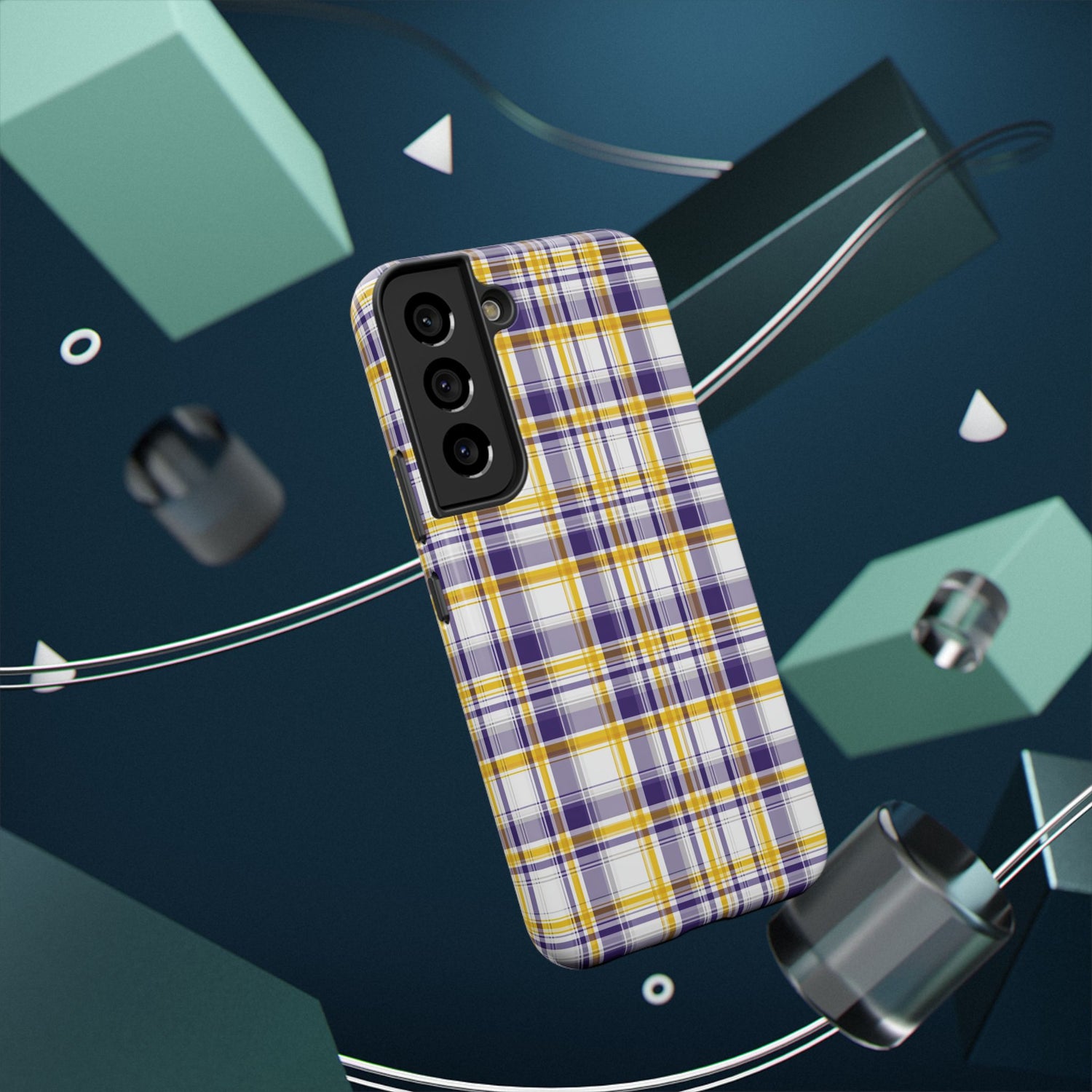 Louisiana Plaid Impact-Resistant Phone Case