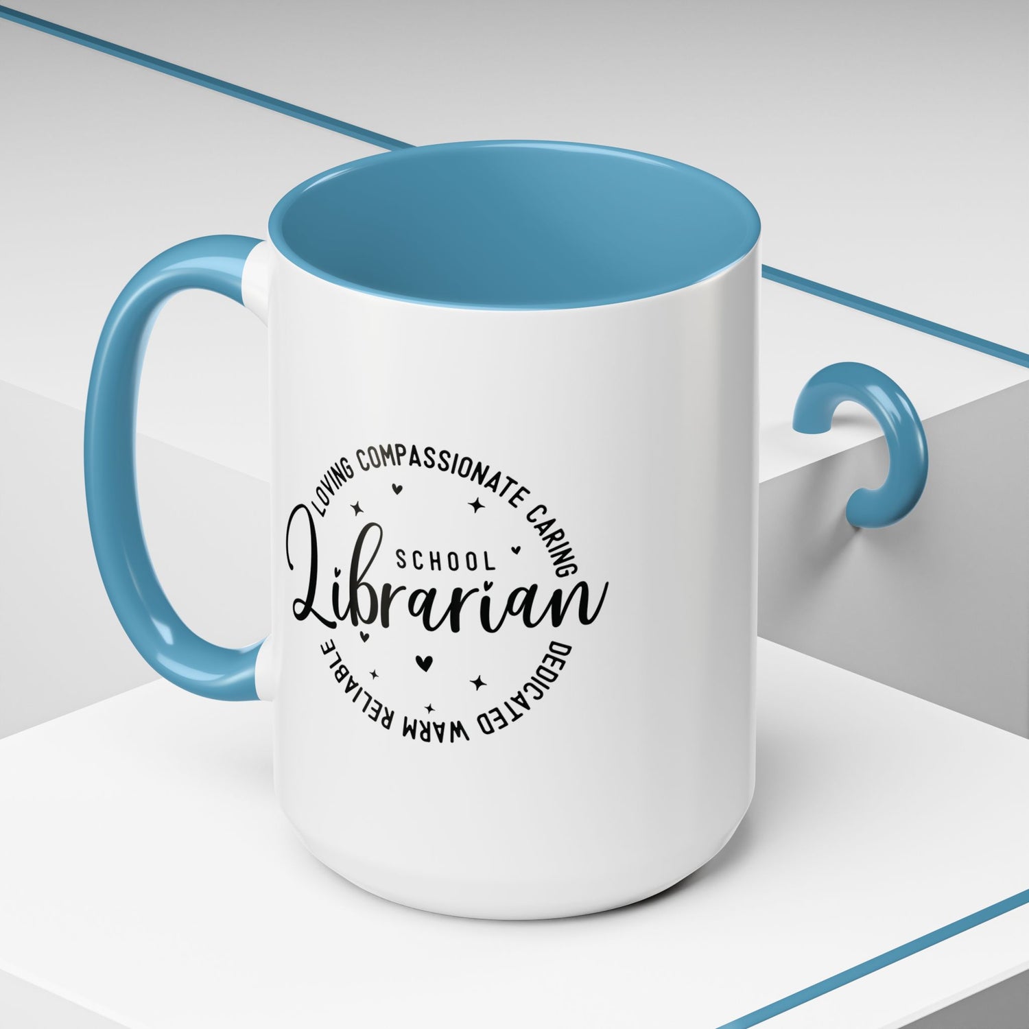 Librarian Love Coffee Mug | Gift for Teachers, School Librarians, Reading Enthusiasts, Book Lovers, Graduation