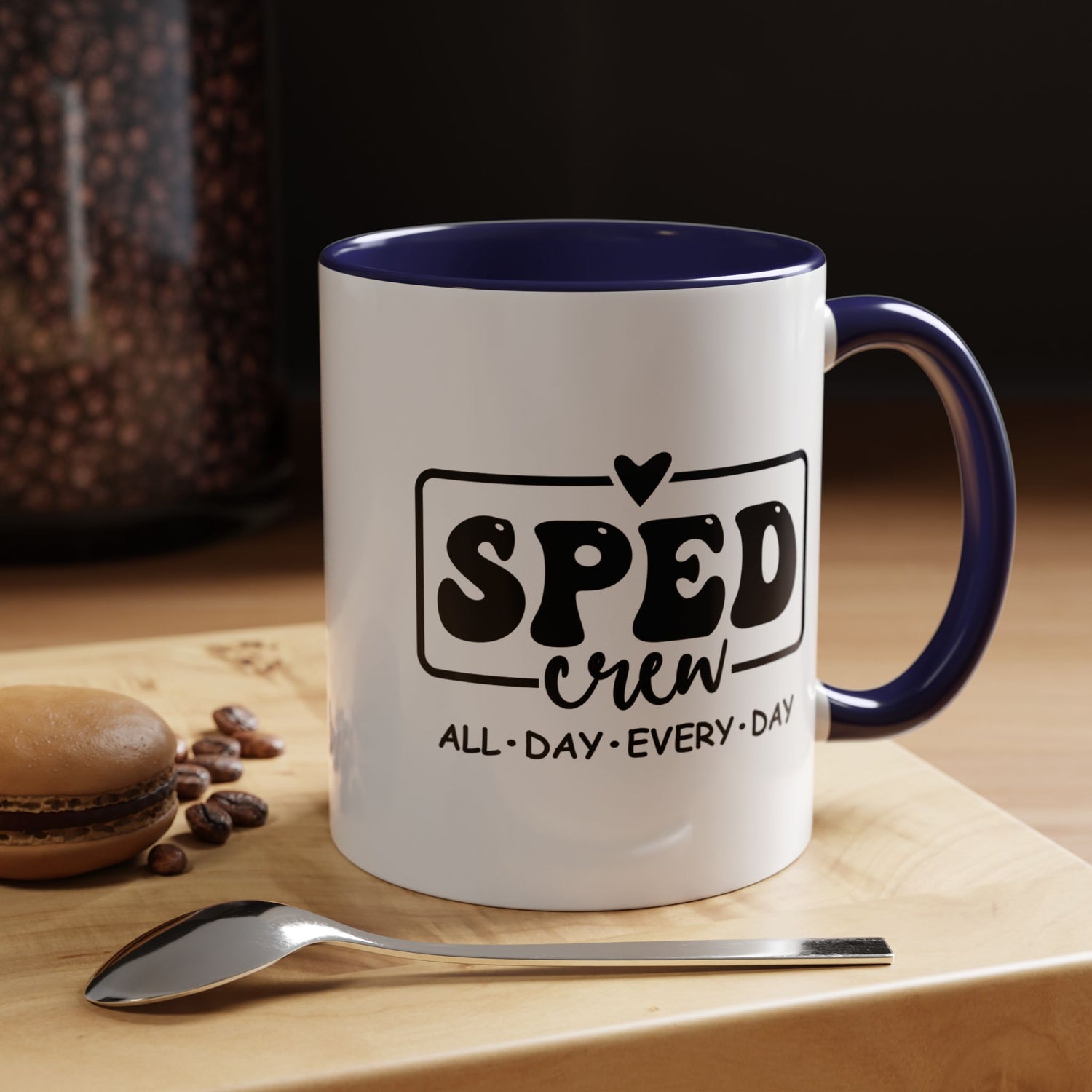 SPED Crew Accent Coffee Mug - Perfect for Teachers, Staff Gifts, Educational Appreciation, Fun Coffee Lovers