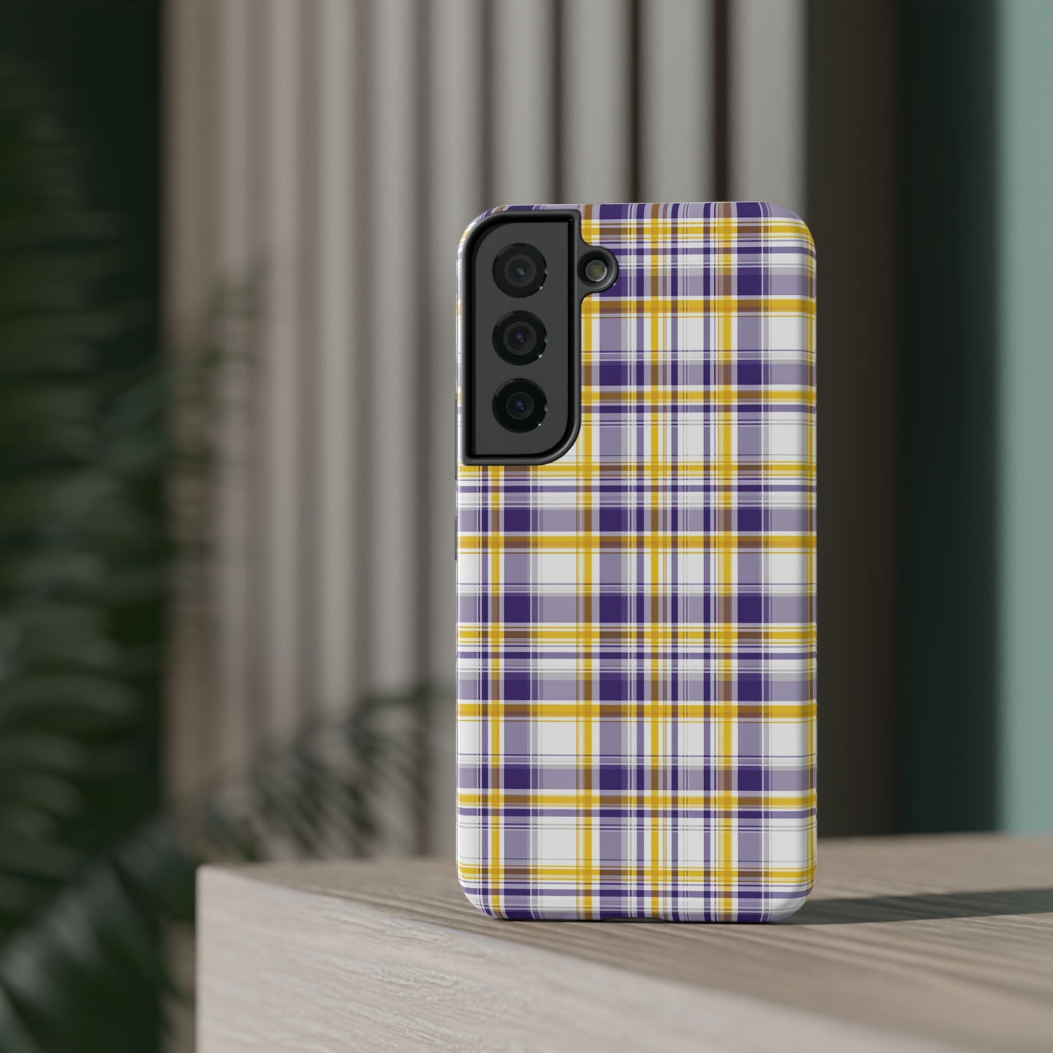 Louisiana Plaid Impact-Resistant Phone Case