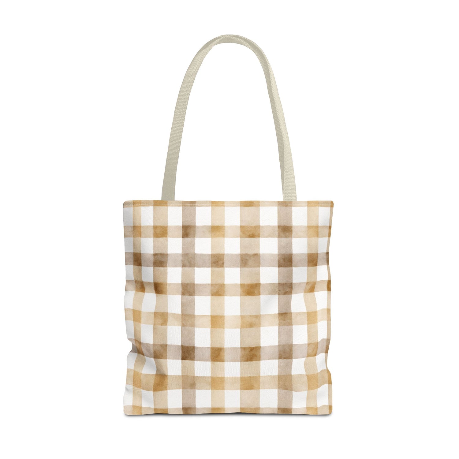 Chic Gingham Fall Tote Bag