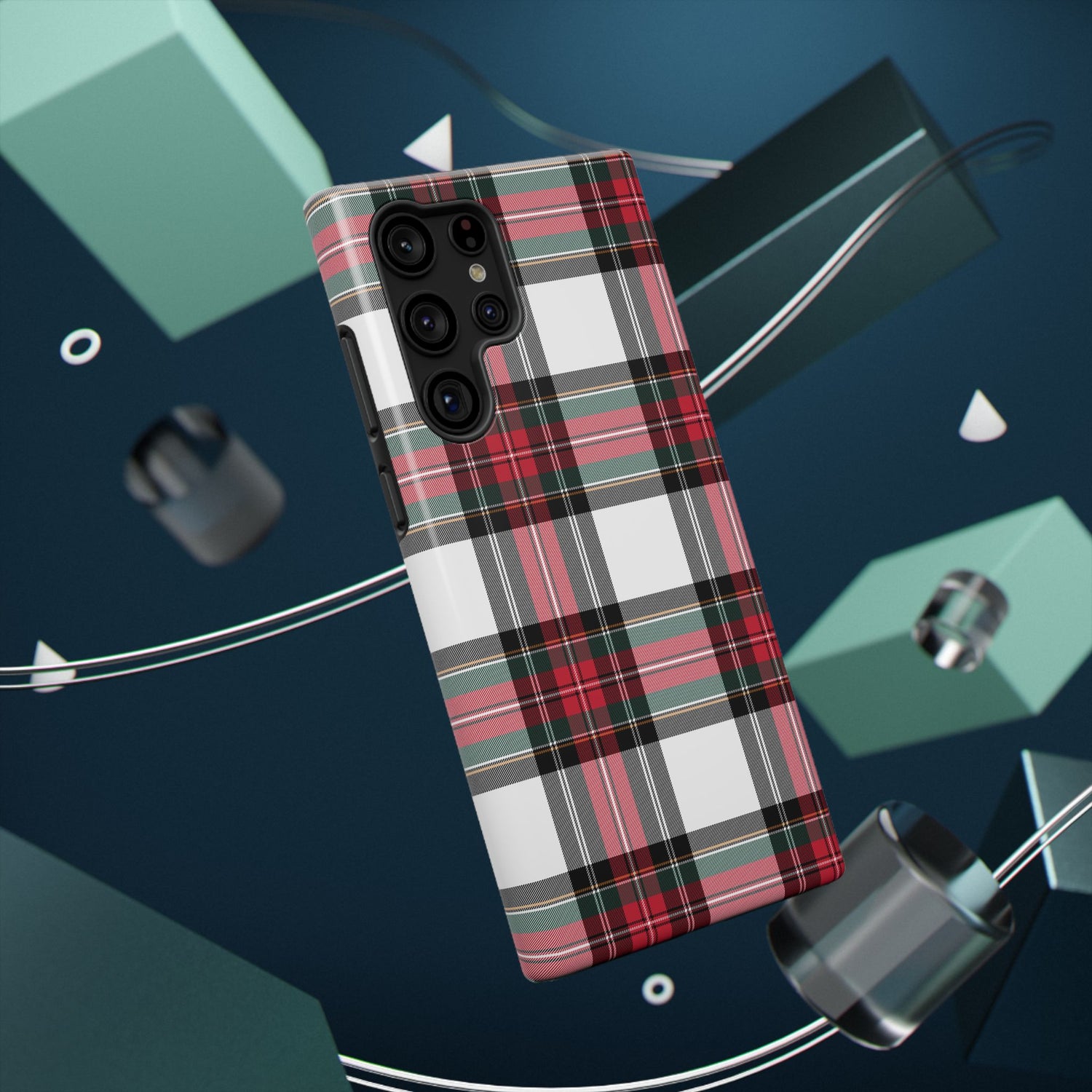 New Tartan Christmas Plaid Impact-Resistant Cases, iPhone, Samsung