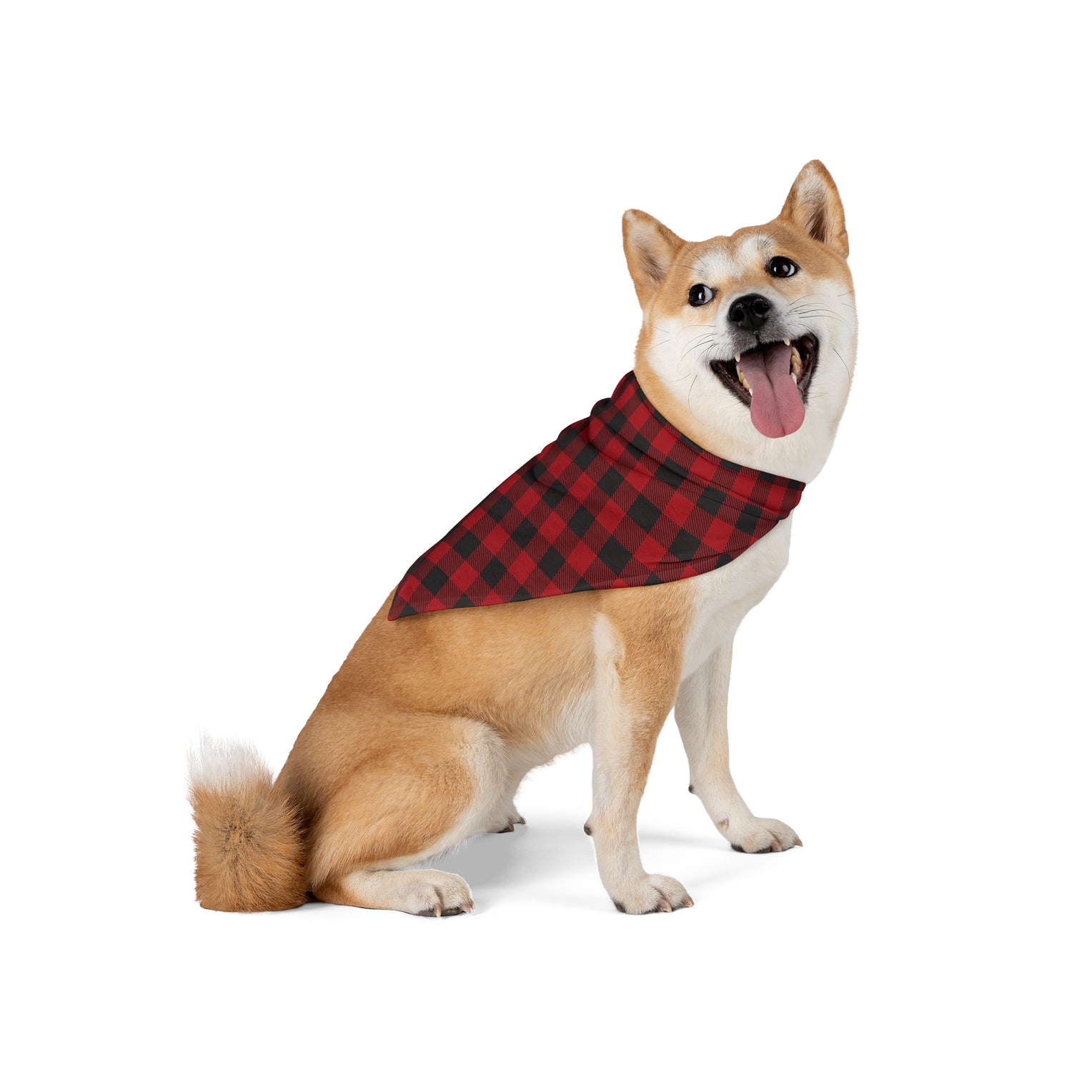 Pet Bandana - Buffalo Plaid Stylish Dog Scarf for Holiday Accessories and Pet Fashion