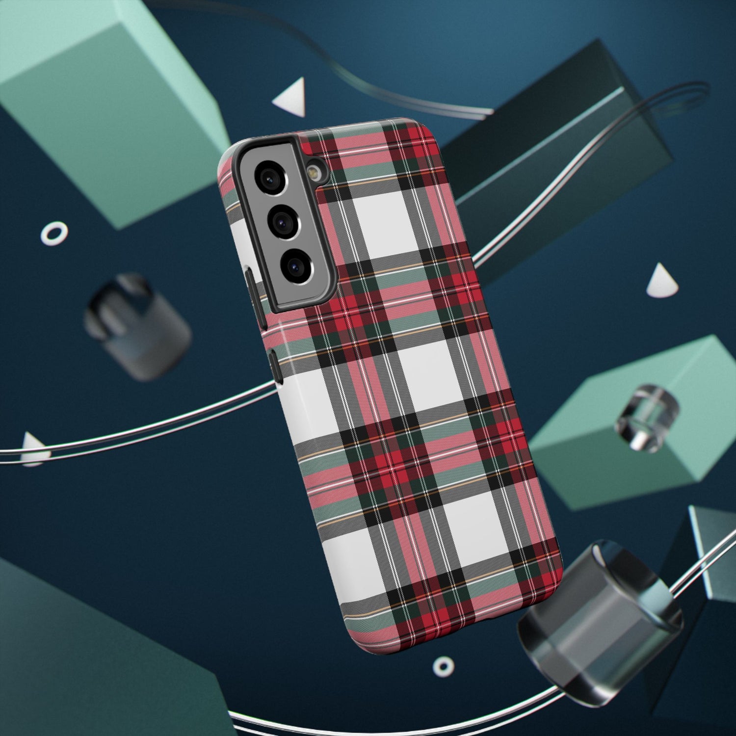 New Tartan Christmas Plaid Impact-Resistant Cases, iPhone, Samsung