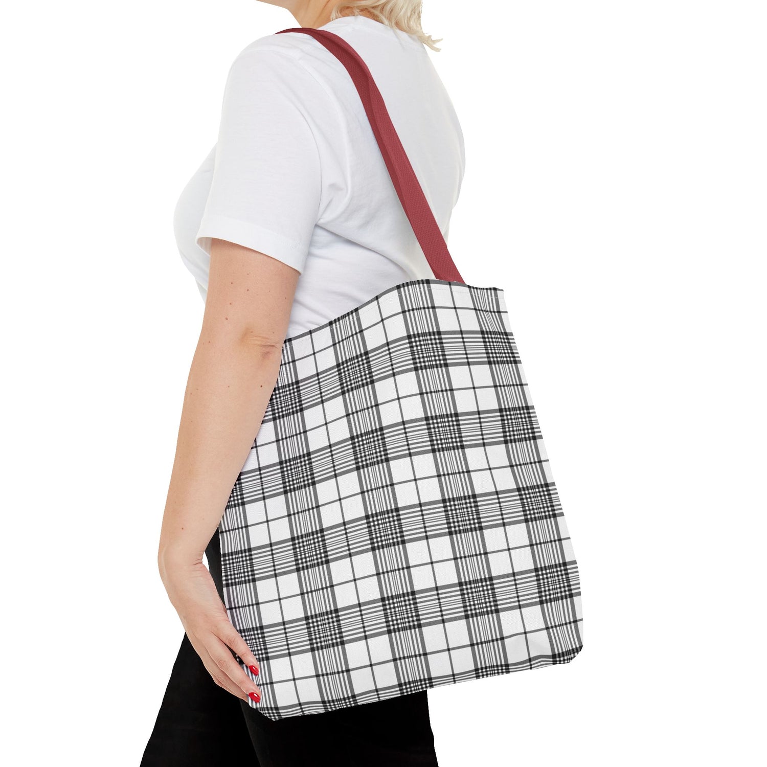 Farmhouse Plaid Tote Bag