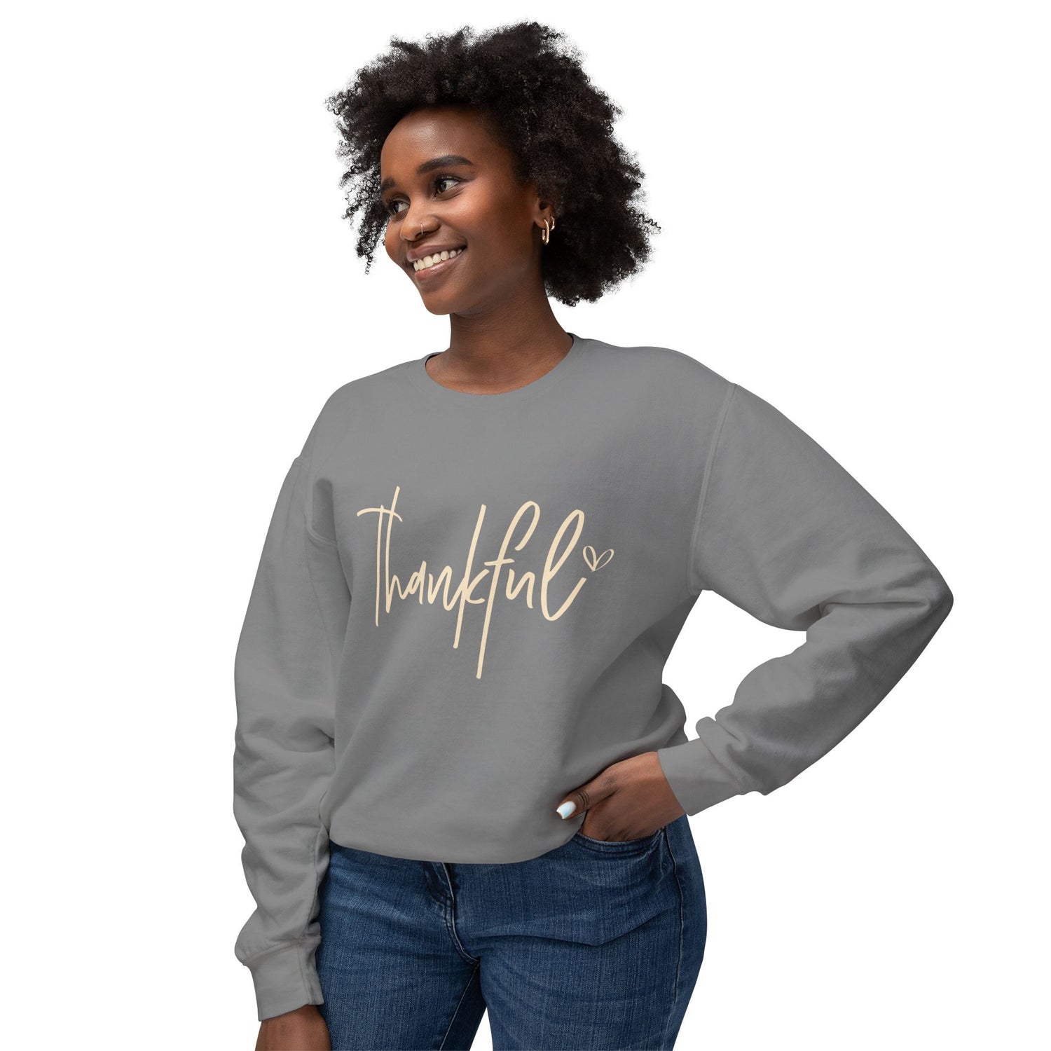 Thankful Unisex Comfort Colors Lightweight Sweatshirt