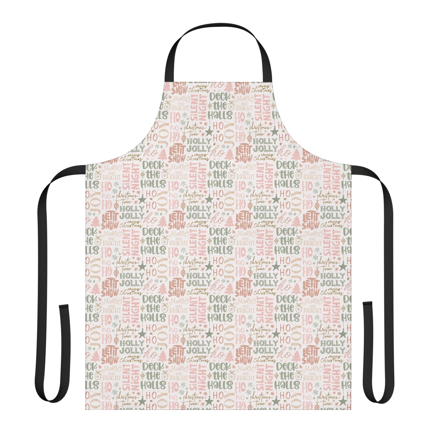 Festive Chef Apron | Deck the Halls Holiday Kitchen Gift, Christmas Cooking Accessory, Personalized Apron for Home Chefs