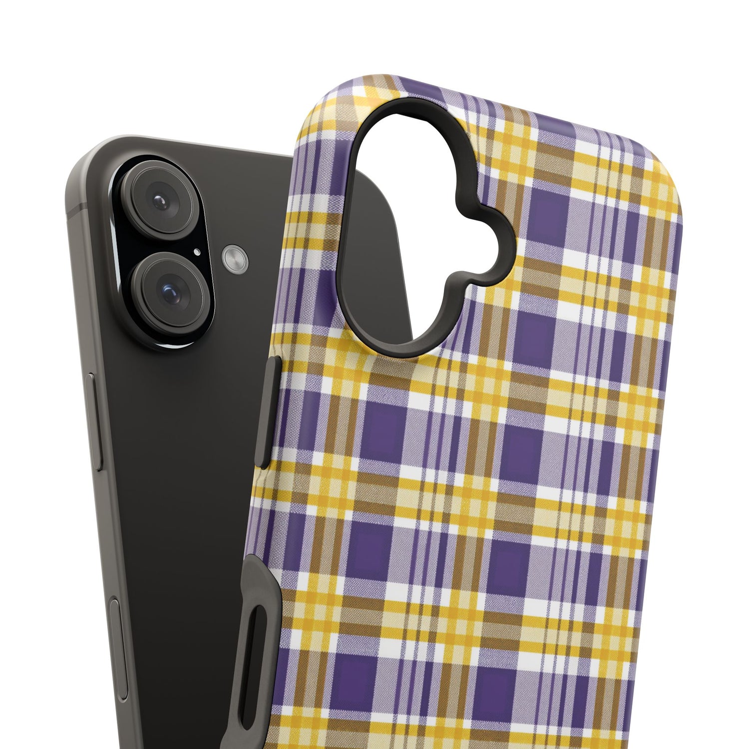 Impact-Resistant Phone Case- Louisiana Plaid