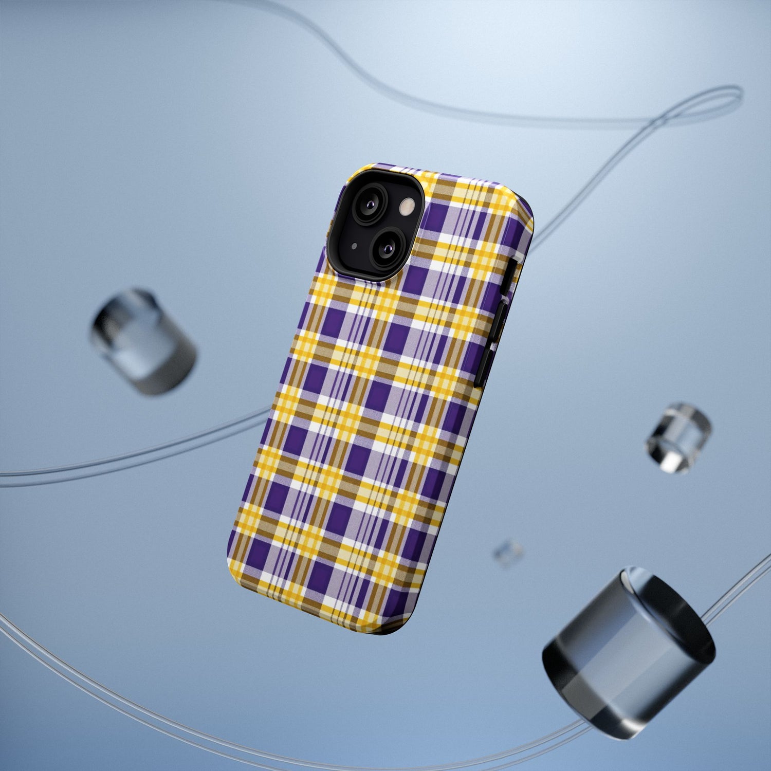 Impact-Resistant Phone Case- Louisiana Plaid