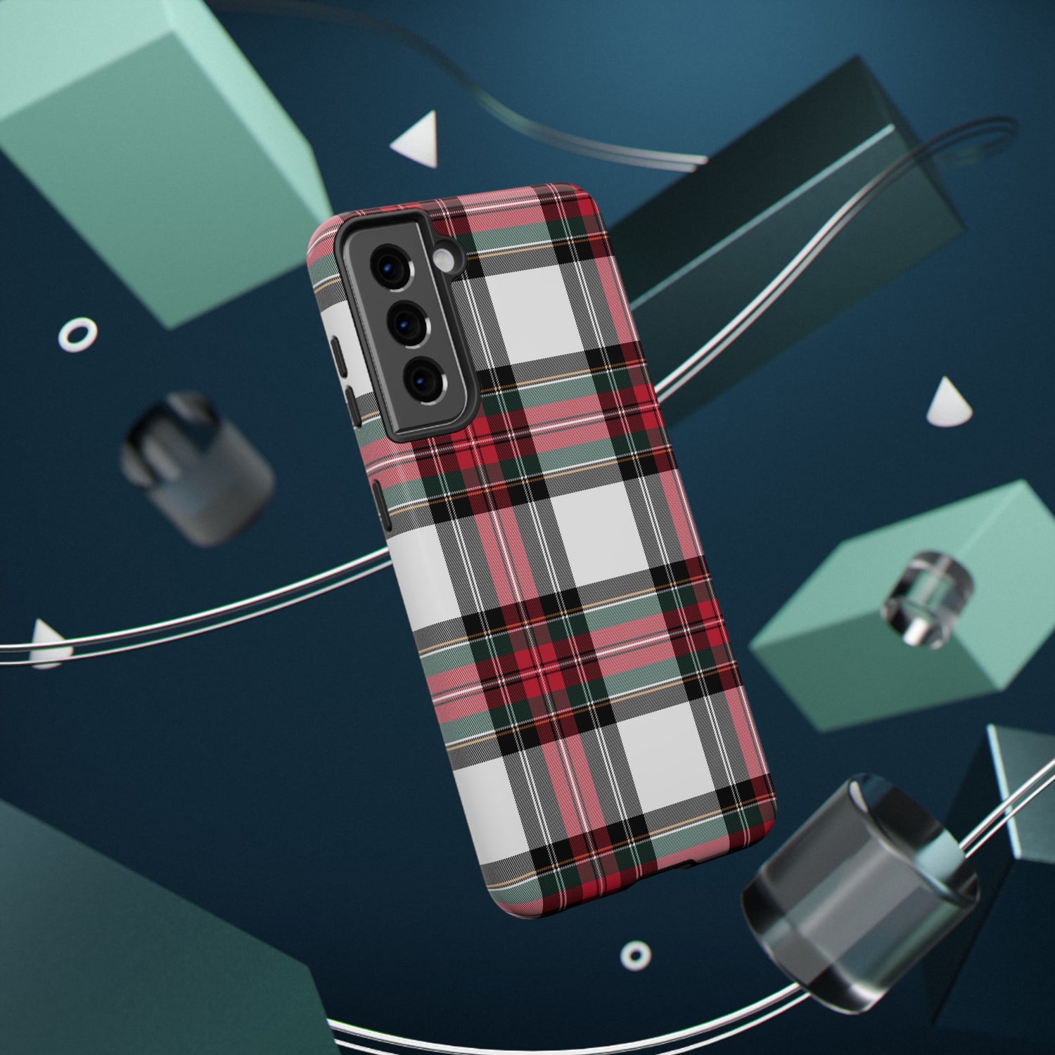 New Tartan Christmas Plaid Impact-Resistant Cases, iPhone, Samsung