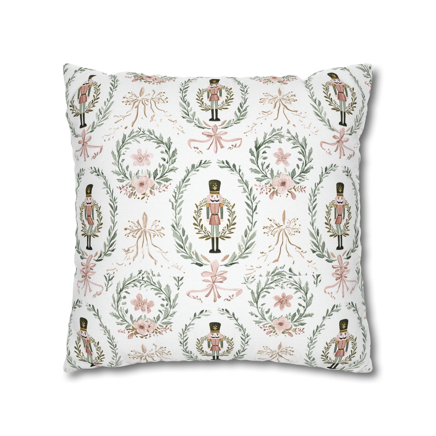 Nutcracker Holiday Throw Pillow Cover