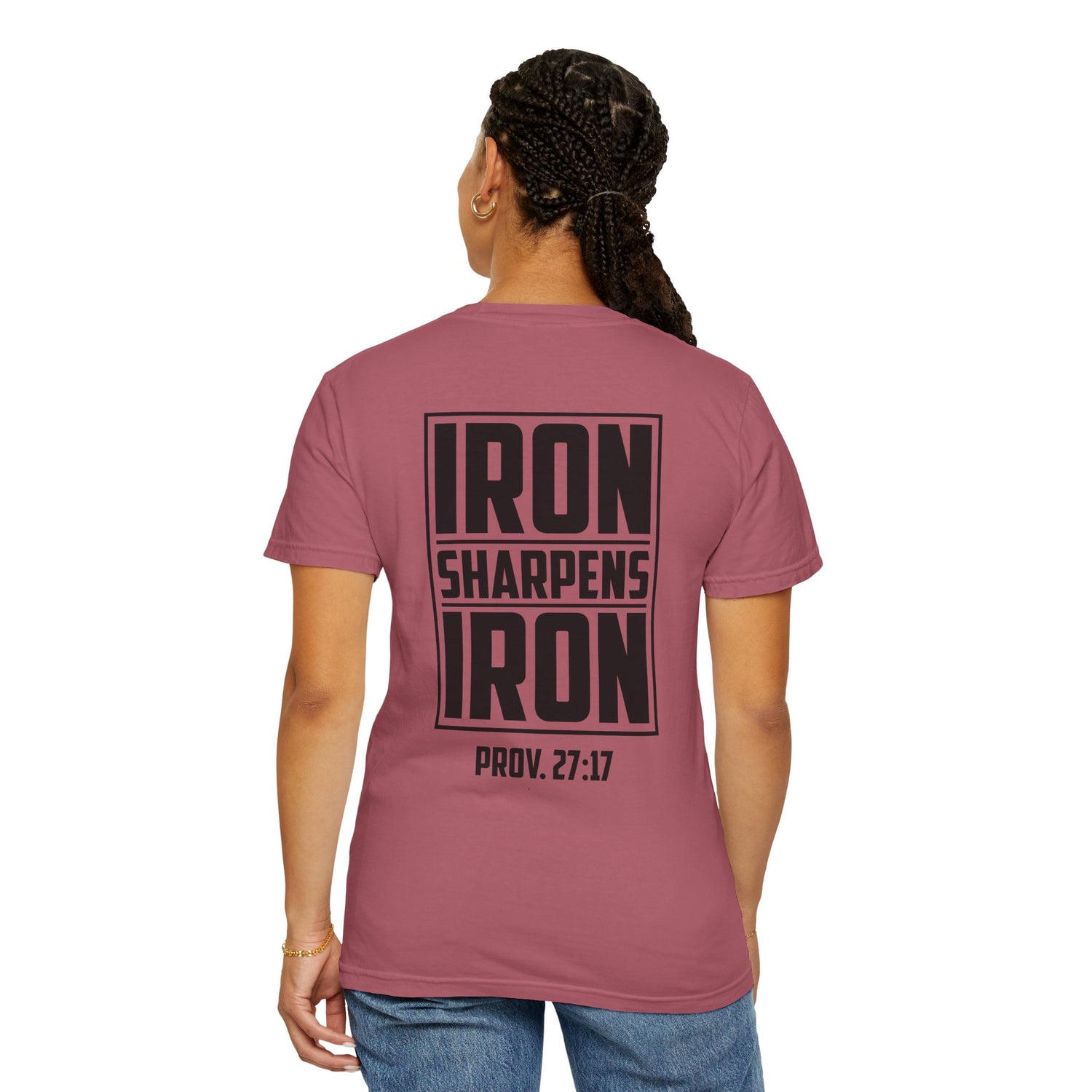 Inspirational Unisex T-Shirt, Motivational Tee for Everyday Wear, Iron Sharpens Iron, Christian Gift, Casual Fashion