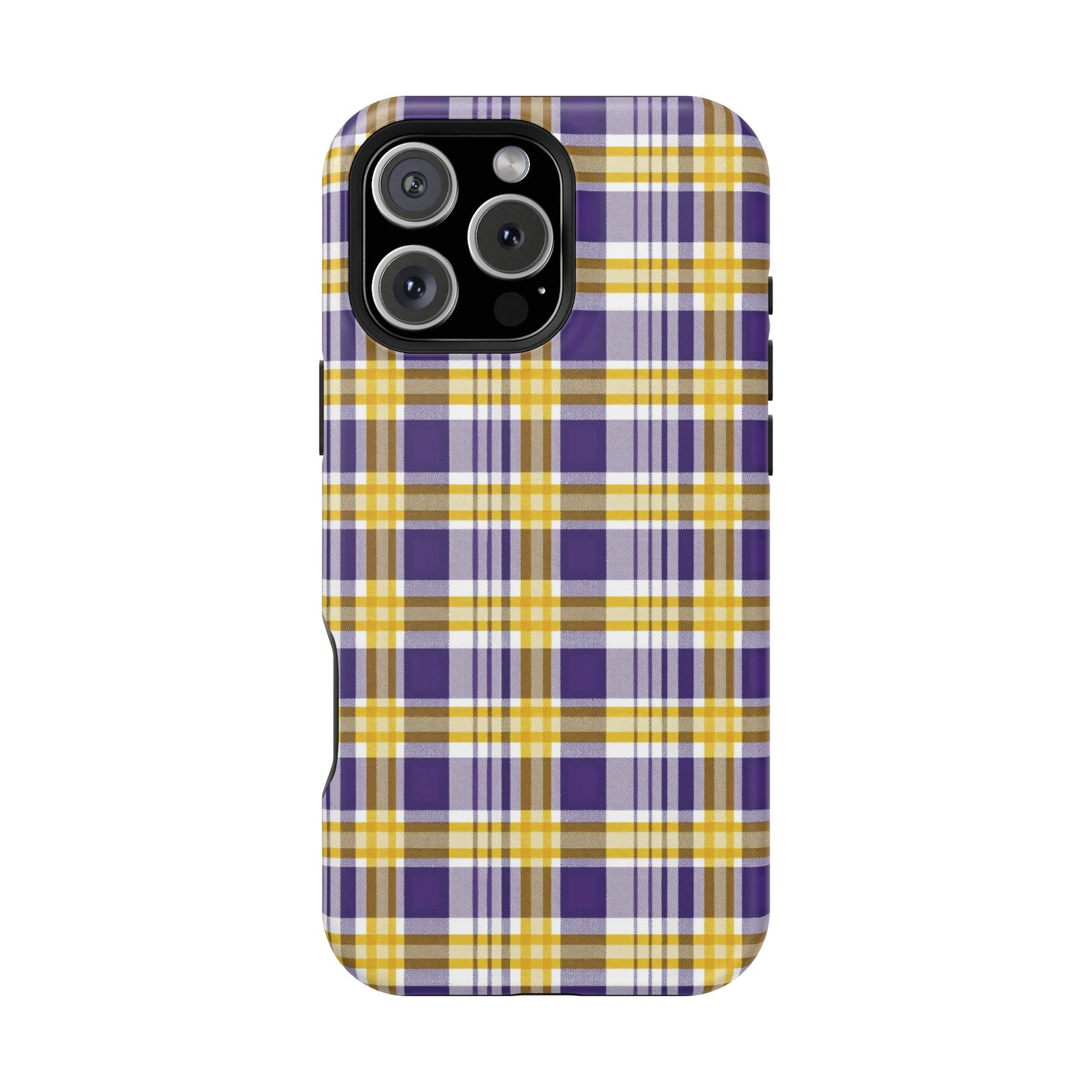 Impact-Resistant Phone Case- Louisiana Plaid