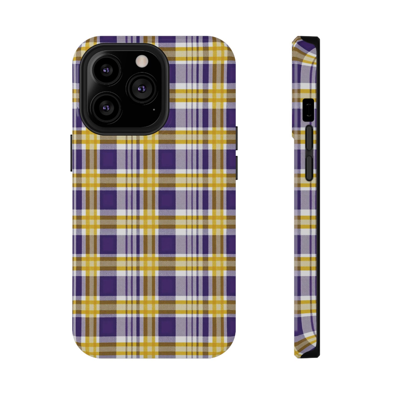 Impact-Resistant Phone Case- Louisiana Plaid