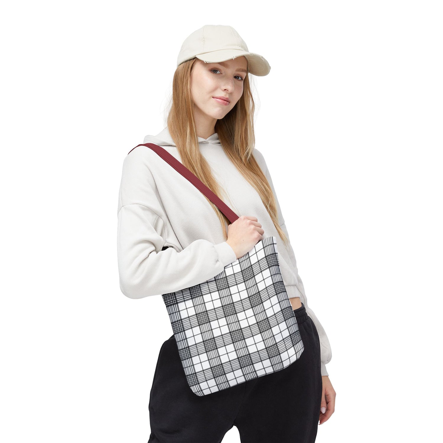 Farmhouse Plaid Tote Bag