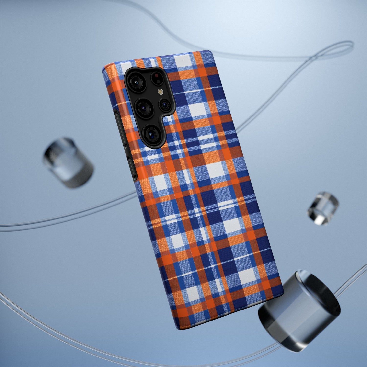 Impact-Resistant Phone Case- Florida Plaid
