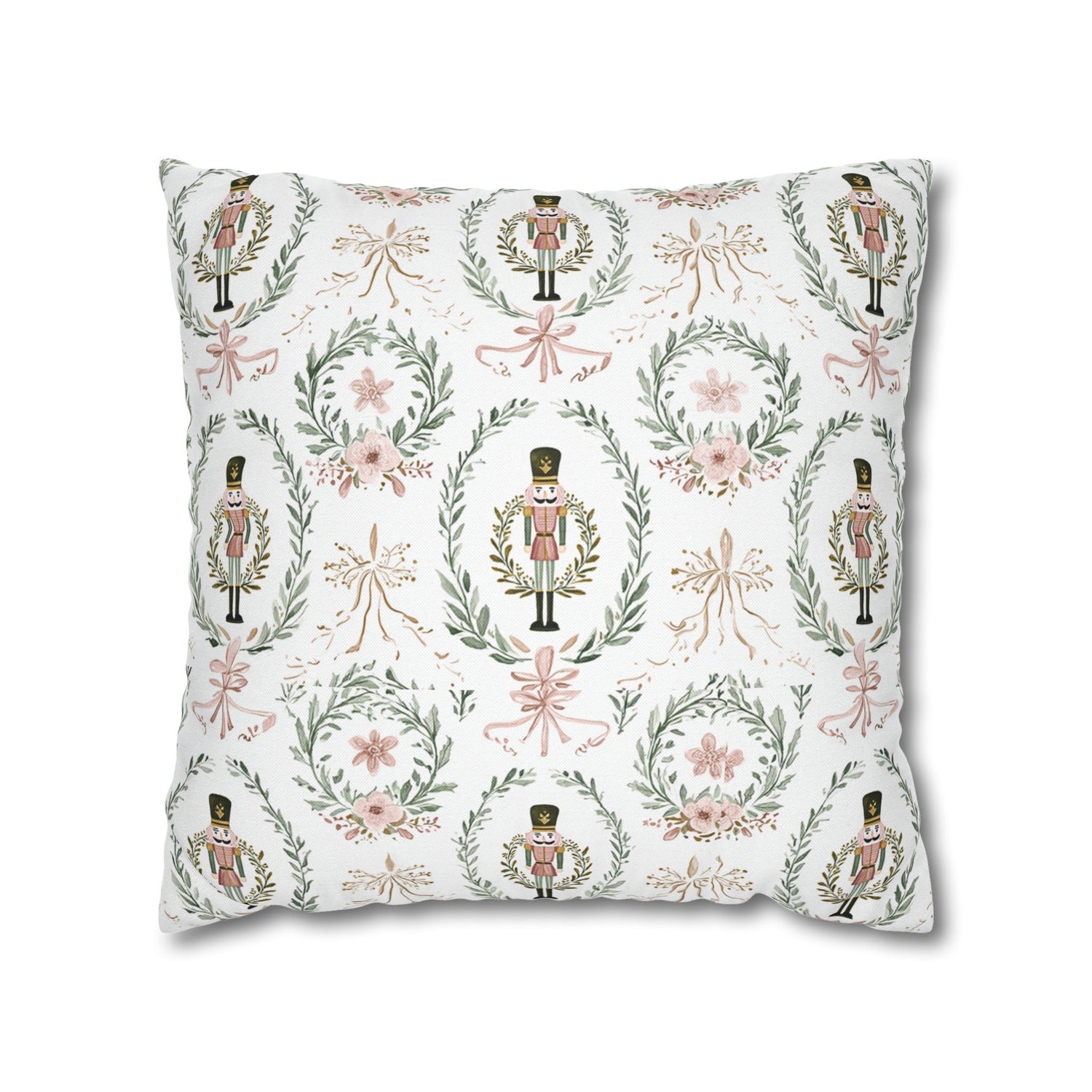Nutcracker Holiday Throw Pillow Cover