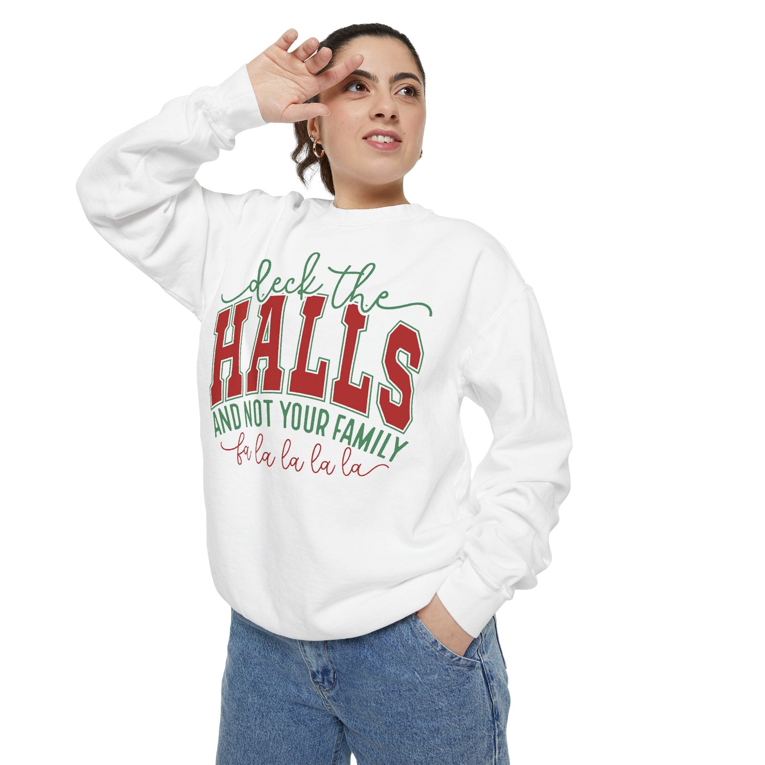 Premium Comfort Colors Deck the Halls Sweatshirt