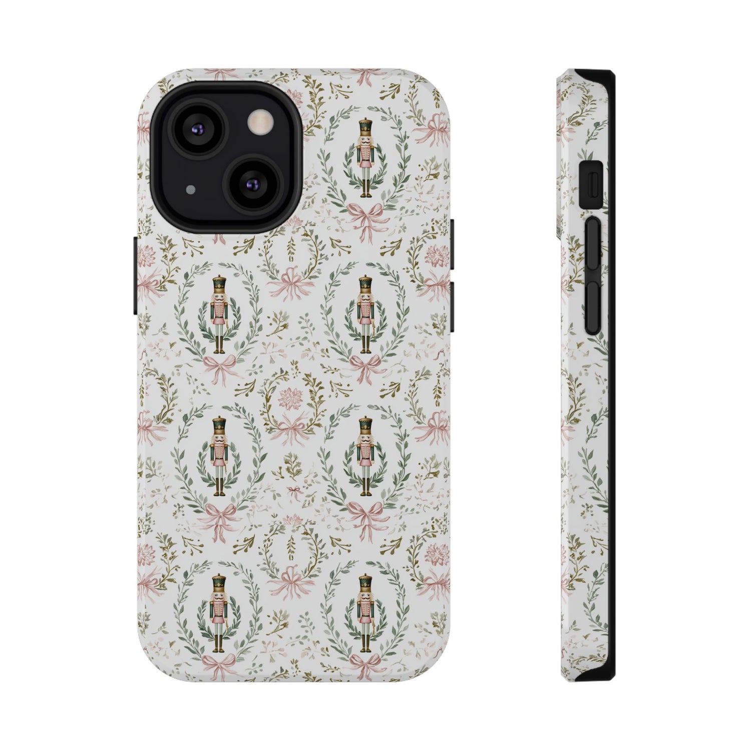 Phone case with decorative pattern on a white background