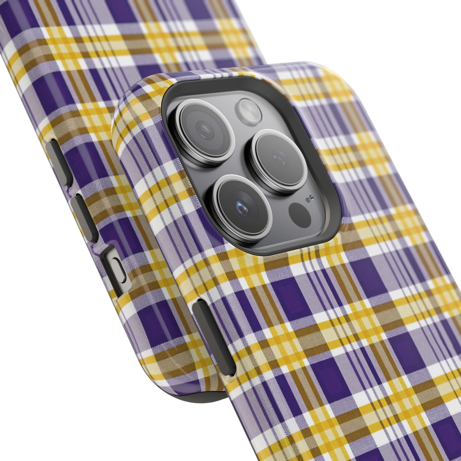 Impact-Resistant Phone Case- Louisiana Plaid