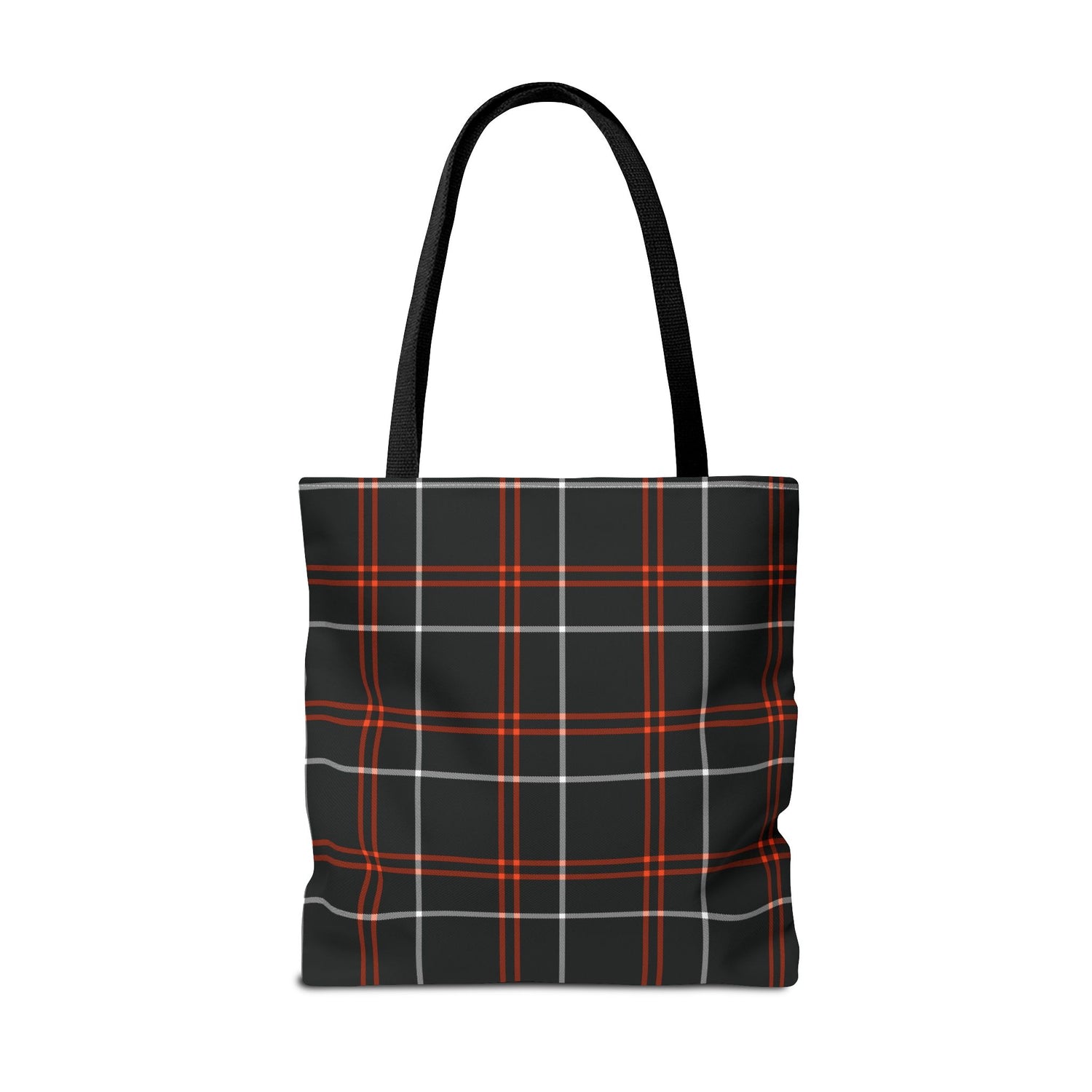 Tote Bag Fall Black Plaid