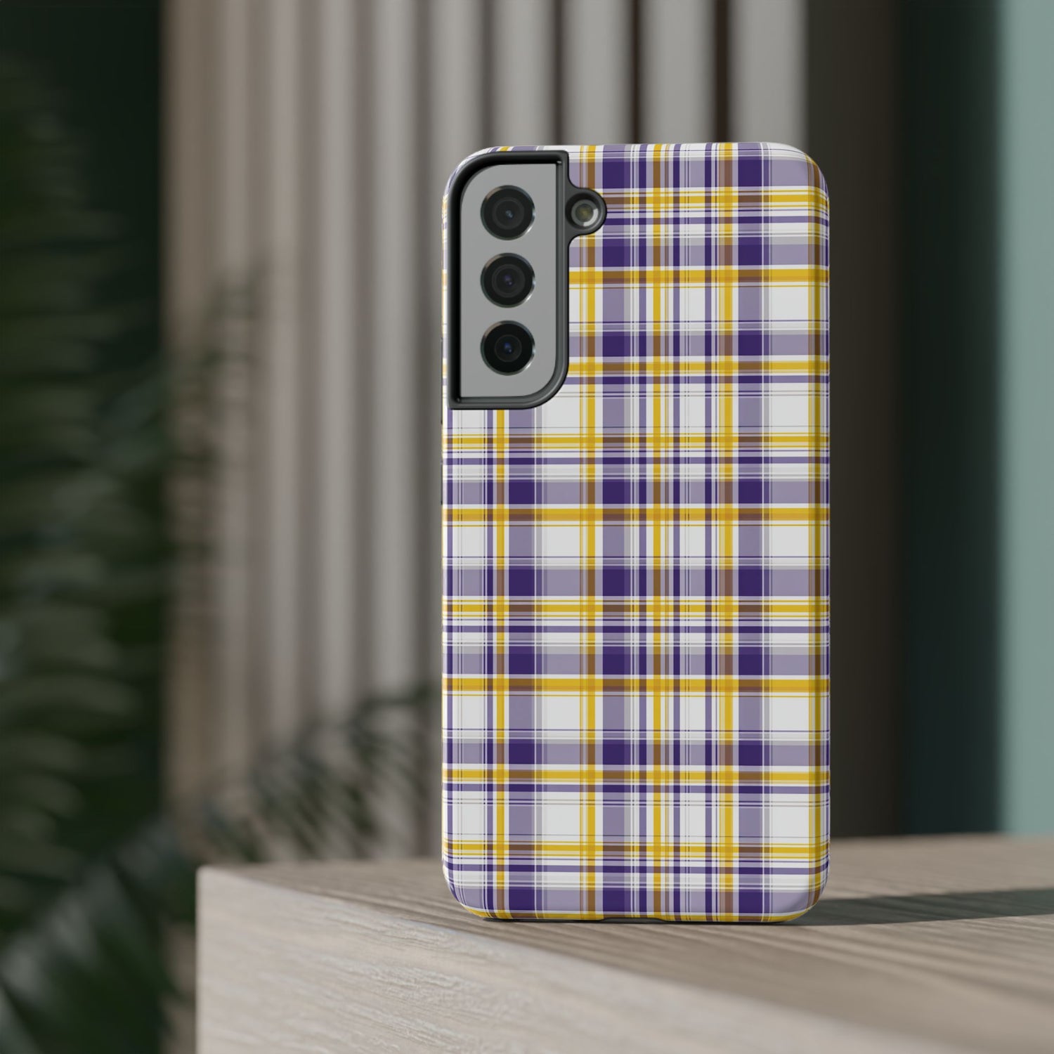 Louisiana Plaid Impact-Resistant Phone Case