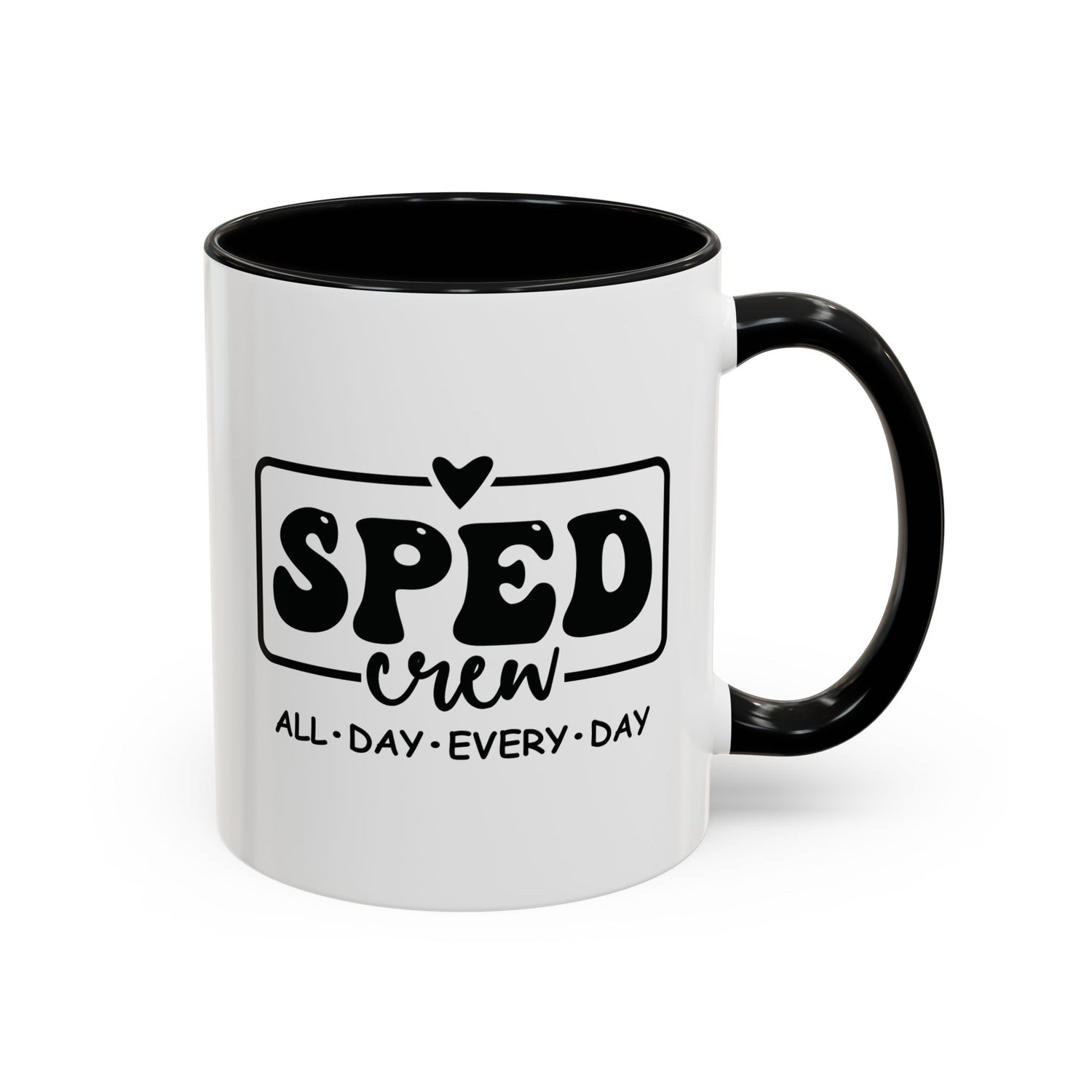 SPED Crew Accent Coffee Mug - Perfect for Teachers, Staff Gifts, Educational Appreciation, Fun Coffee Lovers