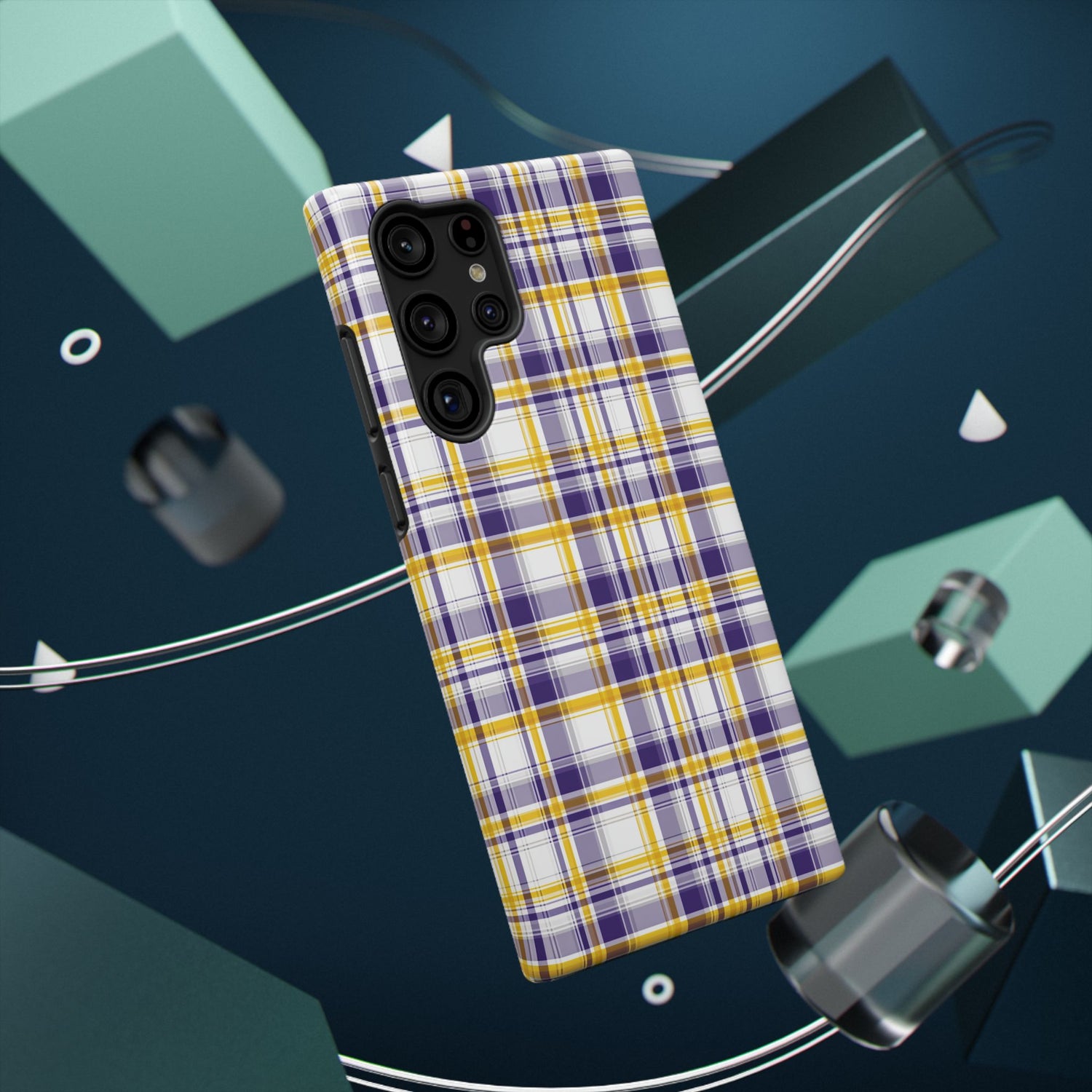 Louisiana Plaid Impact-Resistant Phone Case