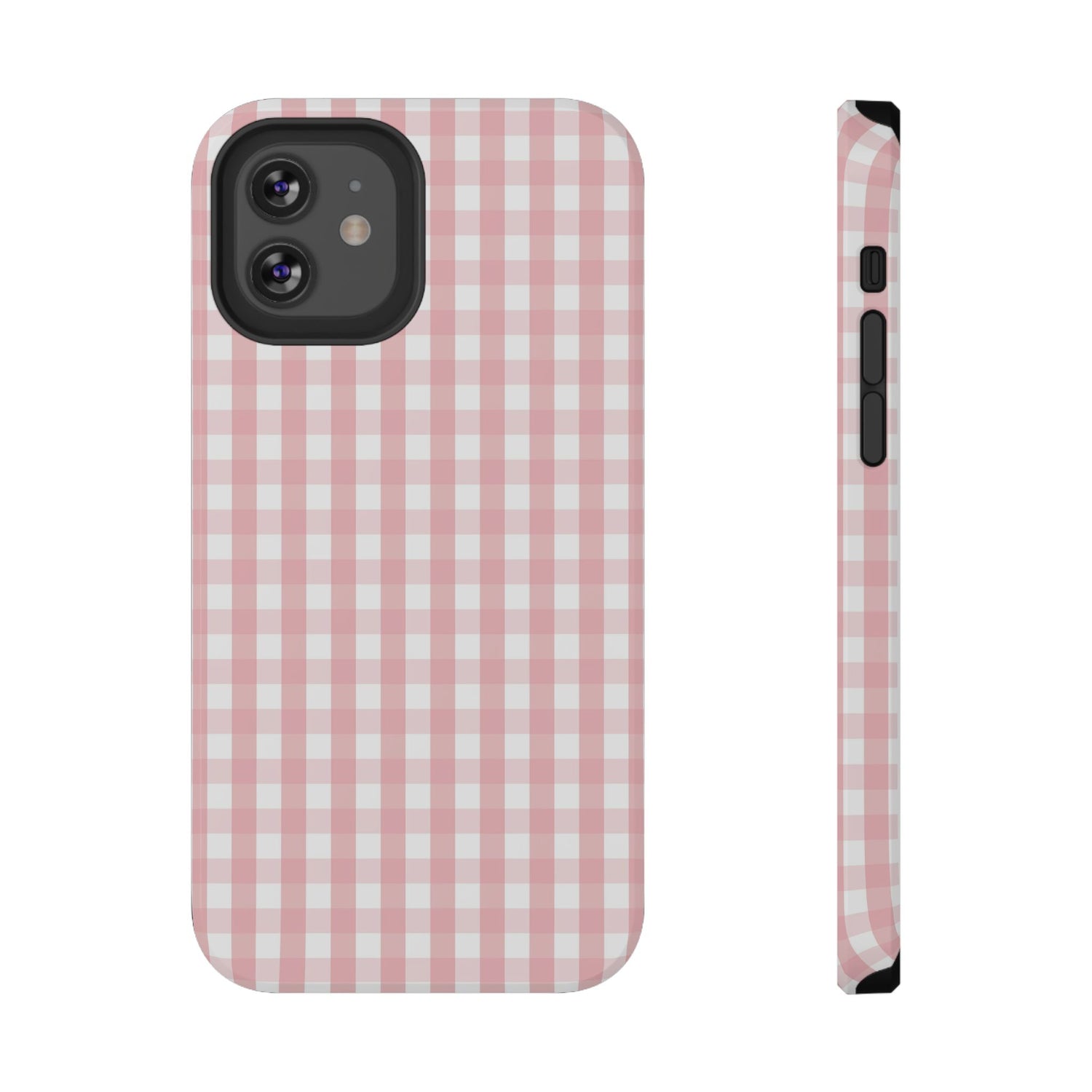 Impact-Resistant Cases -Pink Gingham