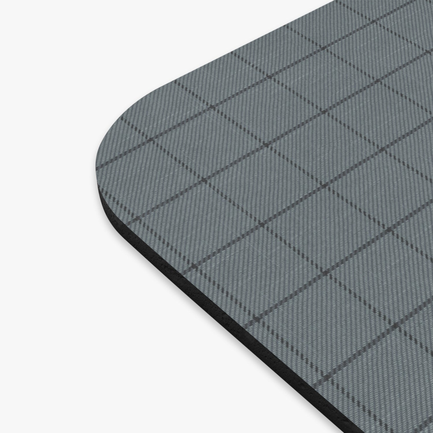 Minimalist Gray Grid Mouse Pad – Office Decor, Gift for Students, Custom Computer Accessories, Desk Organizer