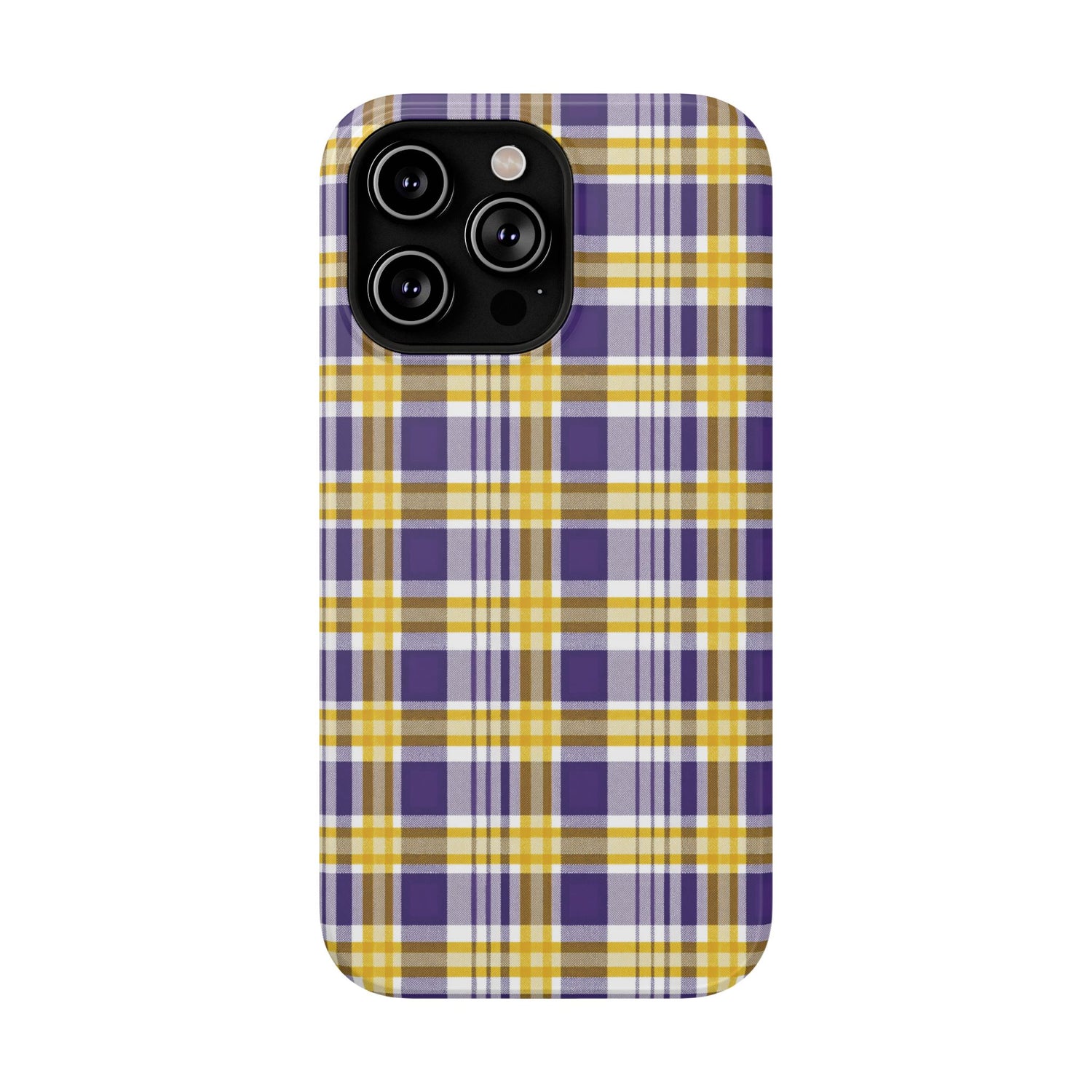 Impact-Resistant Phone Case- Louisiana Plaid