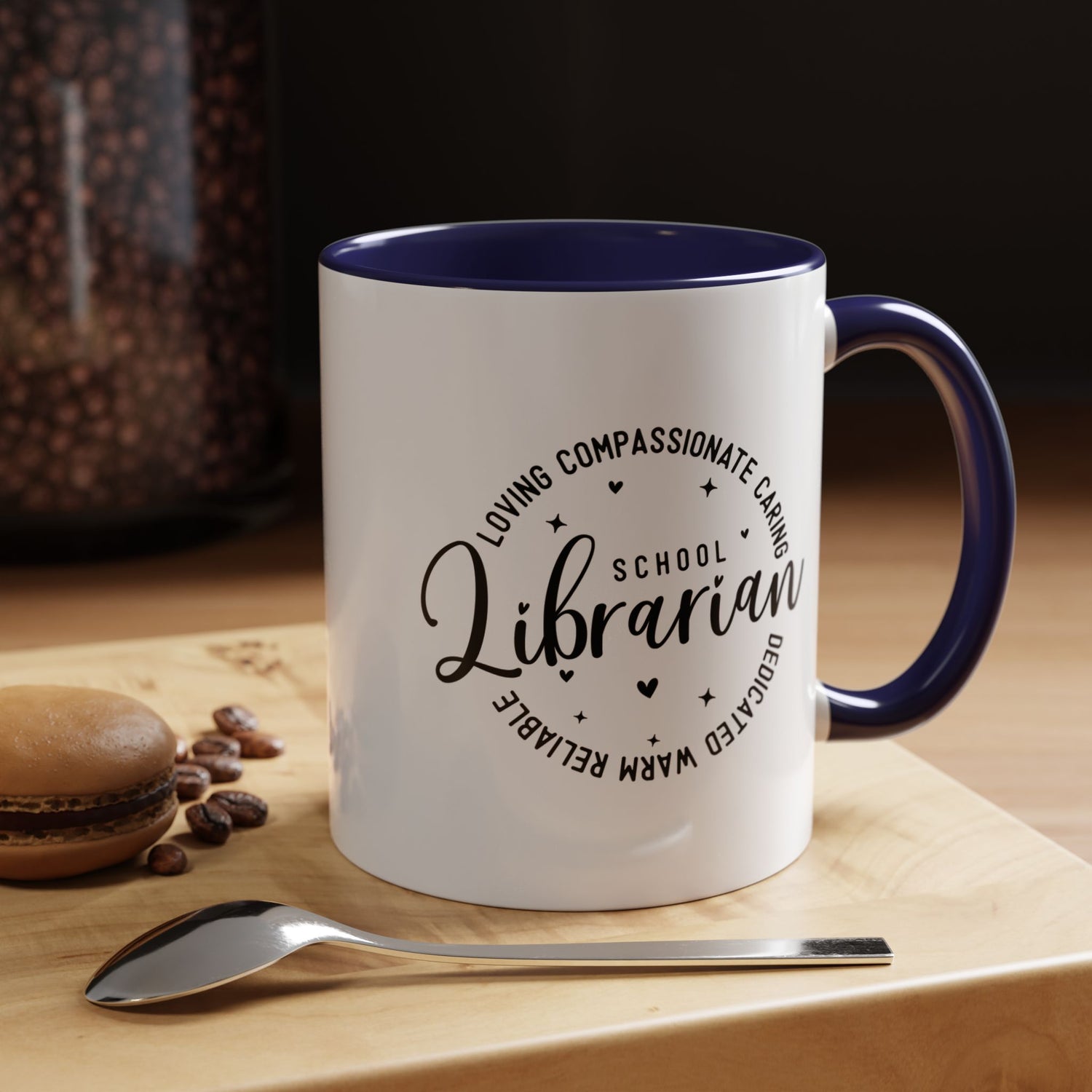 Librarian Love Coffee Mug | Gift for Teachers, School Librarians, Reading Enthusiasts, Book Lovers, Graduation