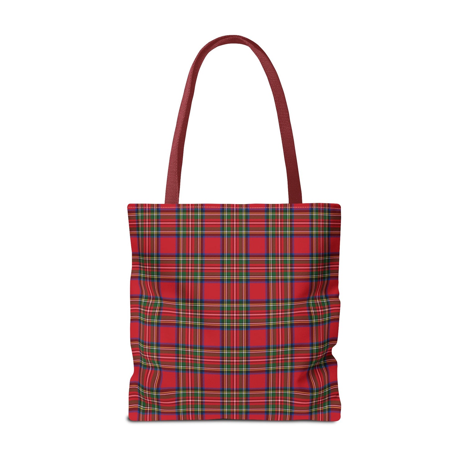 Red Christmas Plaid Tote Bag