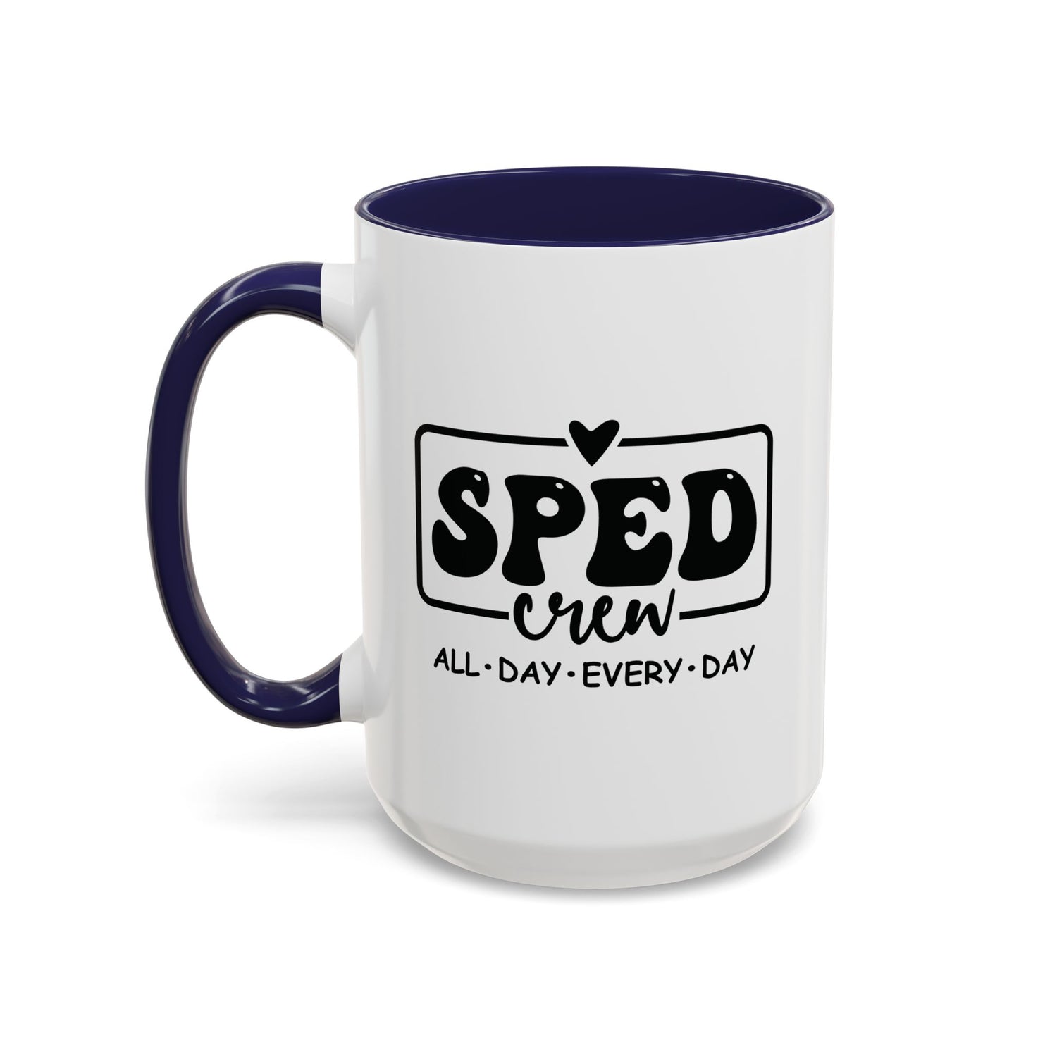SPED Crew Accent Coffee Mug - Perfect for Teachers, Staff Gifts, Educational Appreciation, Fun Coffee Lovers