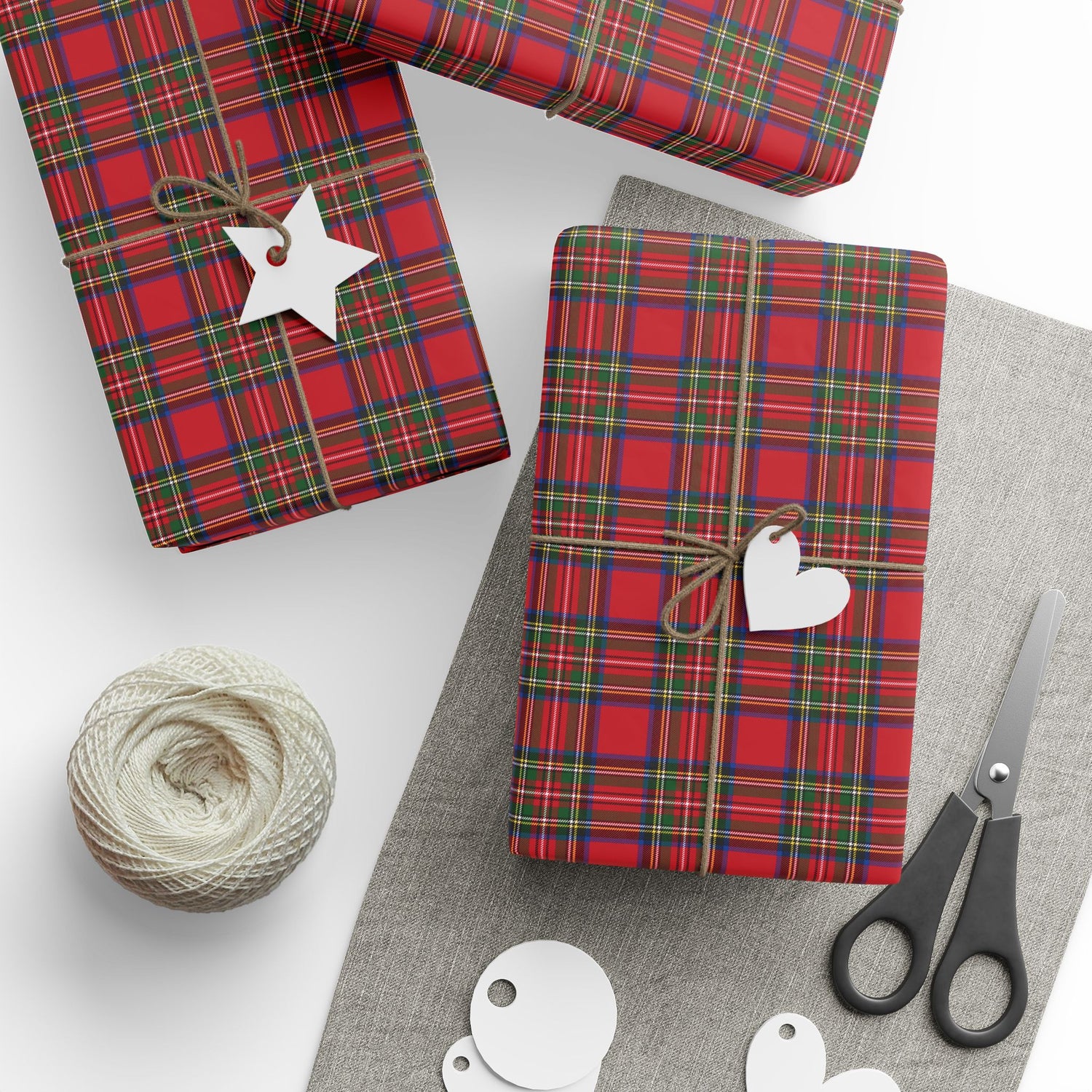 Premium Wrapping Paper - Vintage Plaid