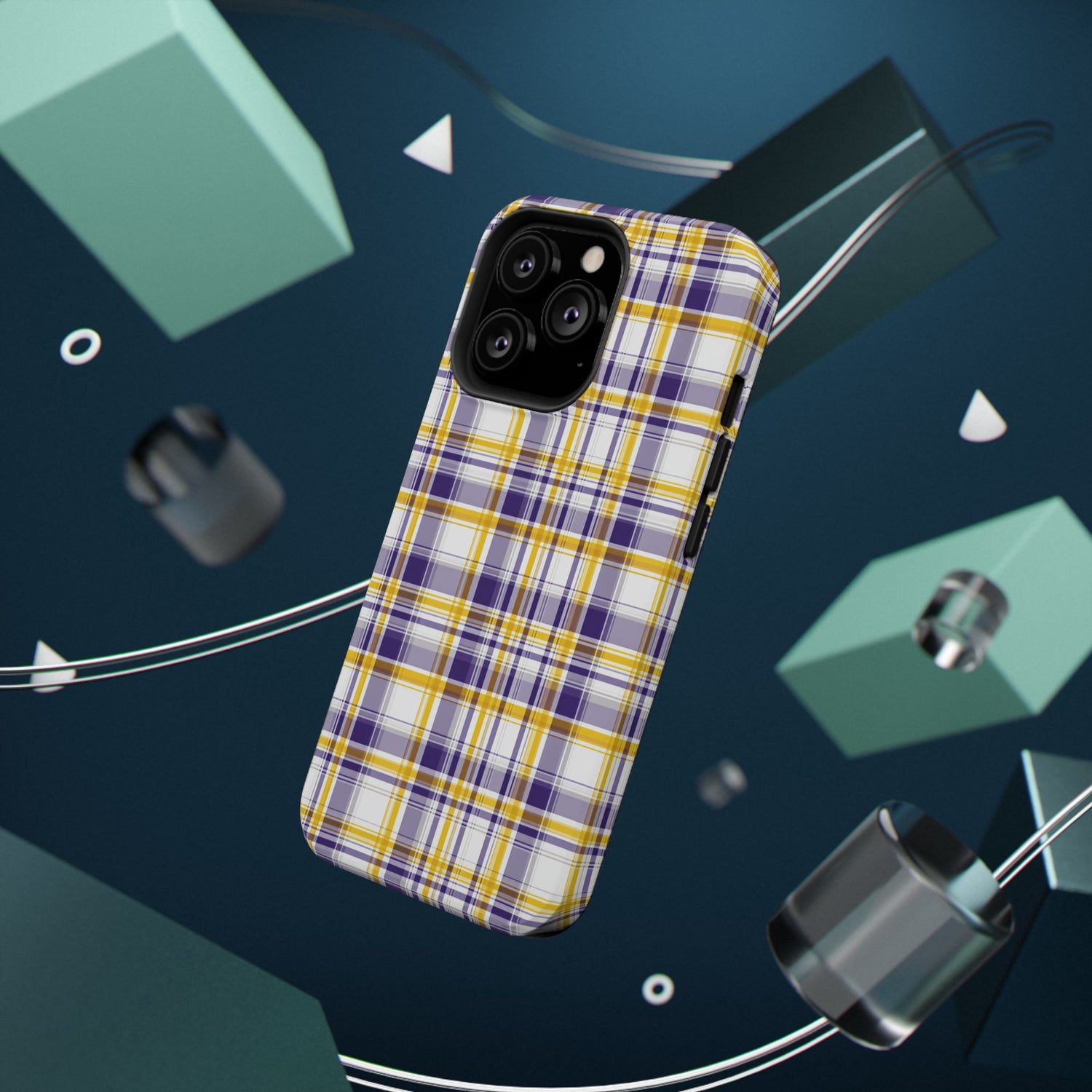 Louisiana Plaid Impact-Resistant Phone Case