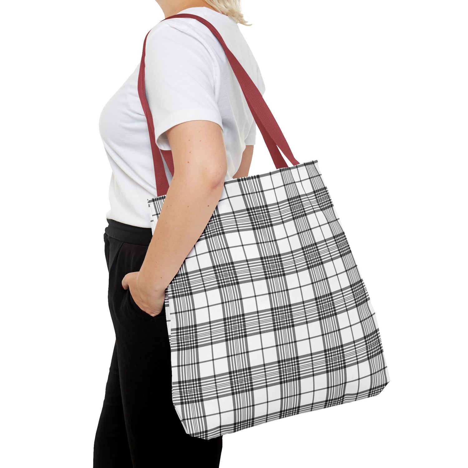 Farmhouse Plaid Tote Bag