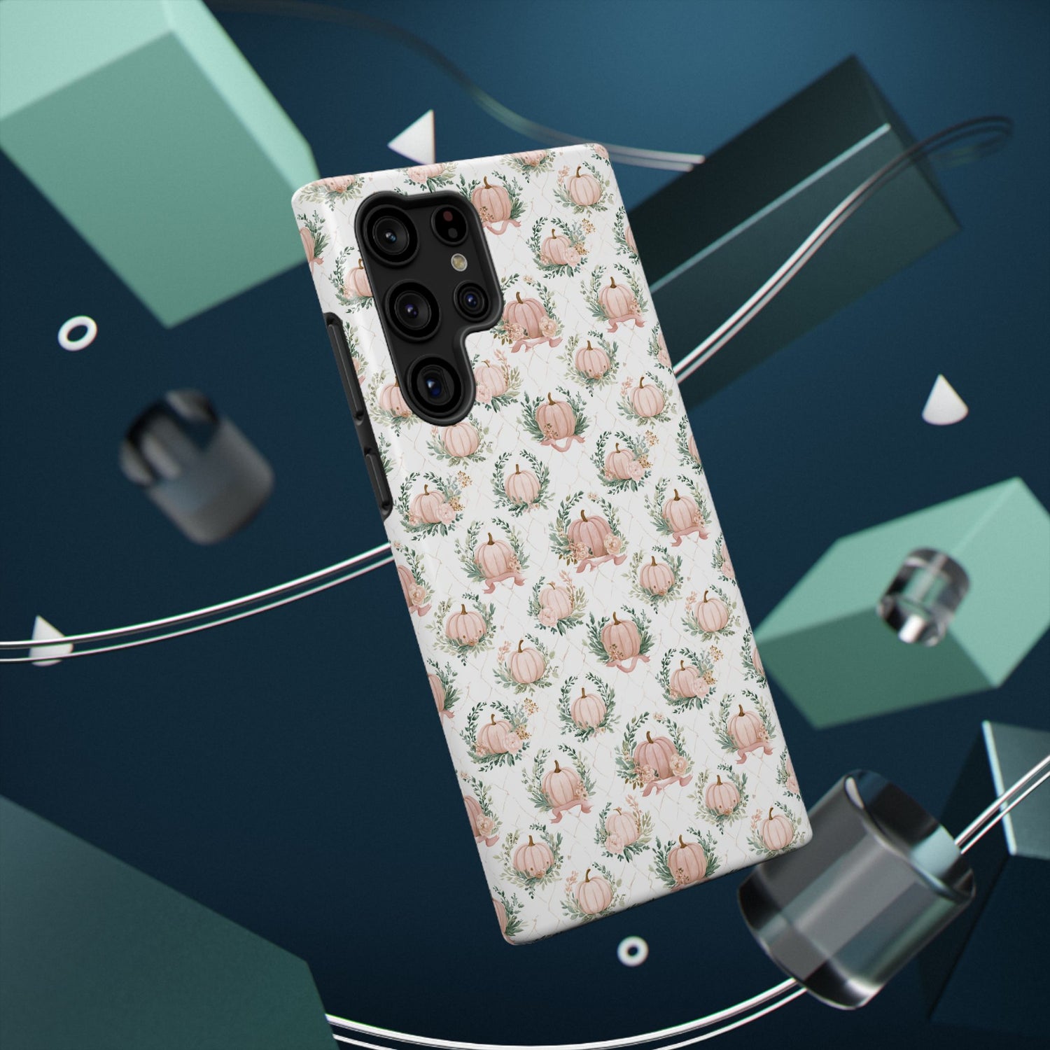 Elegant Pumpkin Impact-Resistant Phone Case, iPhone, Samsung