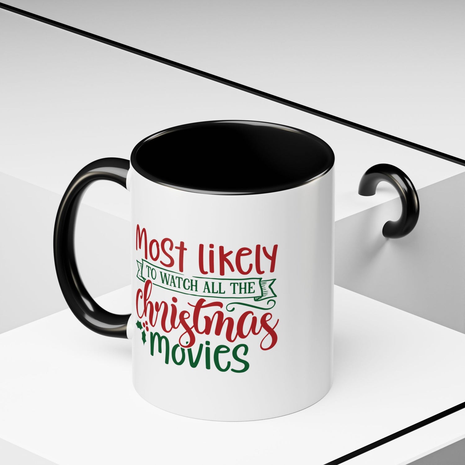 Double-Sided Christmas Movie Mug, Holiday Coffee Cup