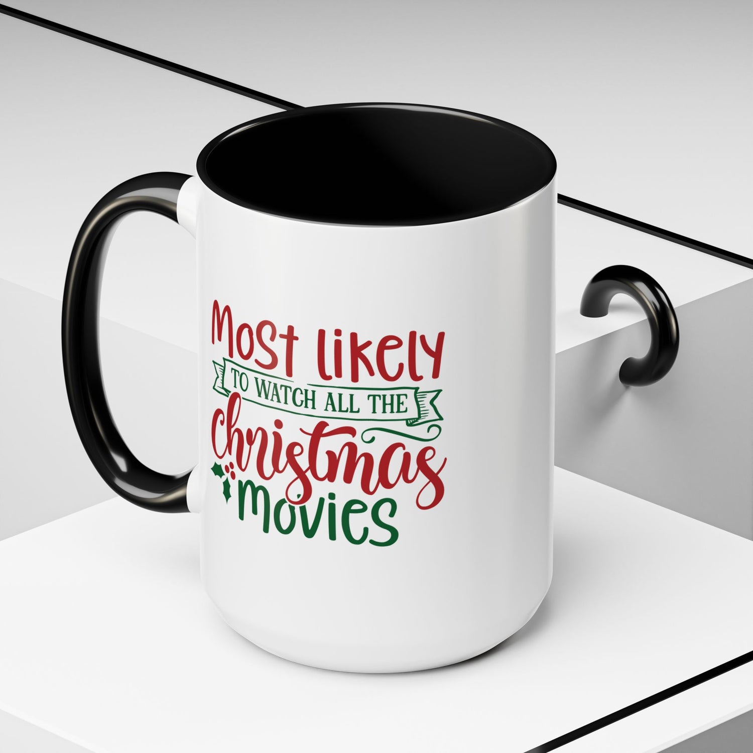 Double-Sided Christmas Movie Mug, Holiday Coffee Cup