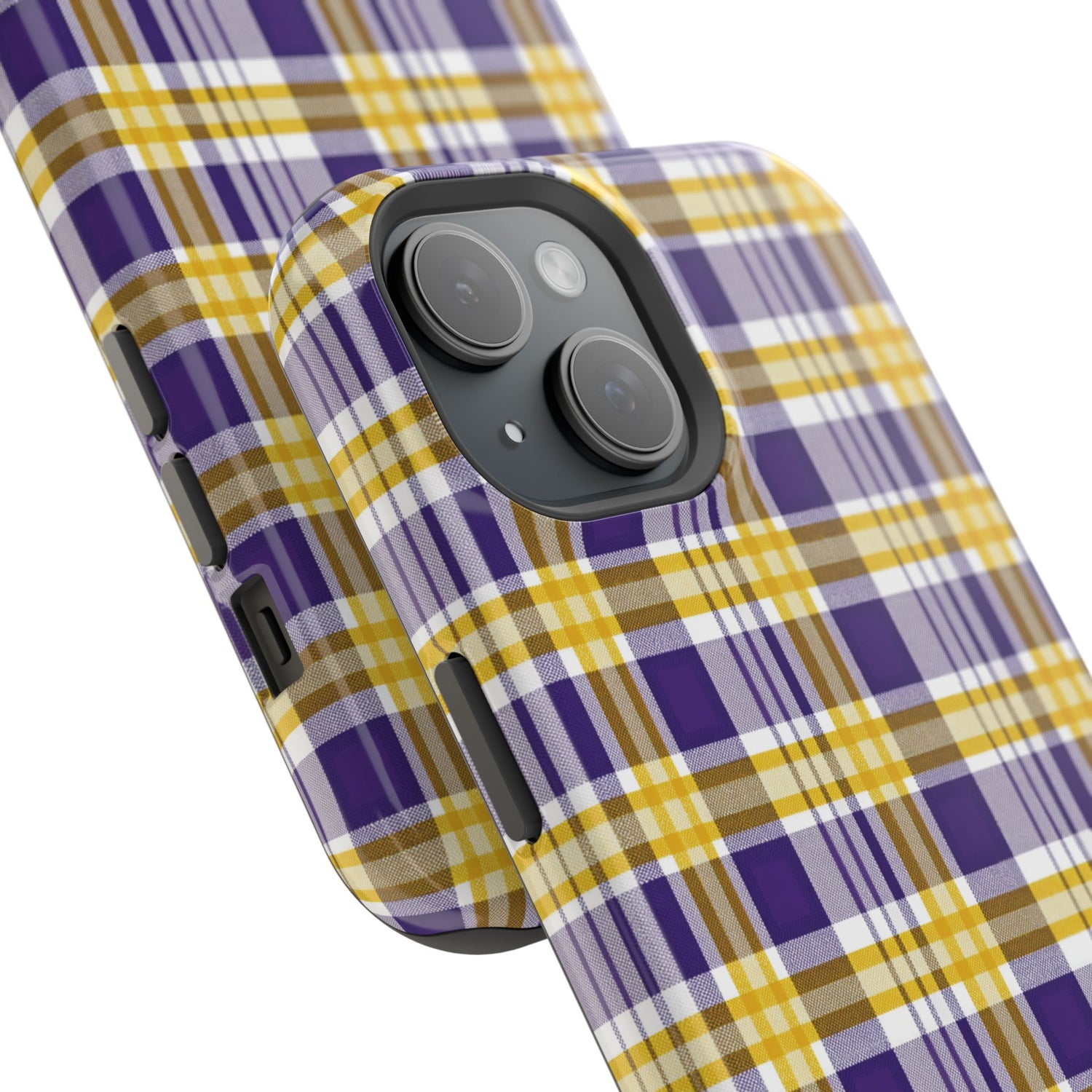 Impact-Resistant Phone Case- Louisiana Plaid