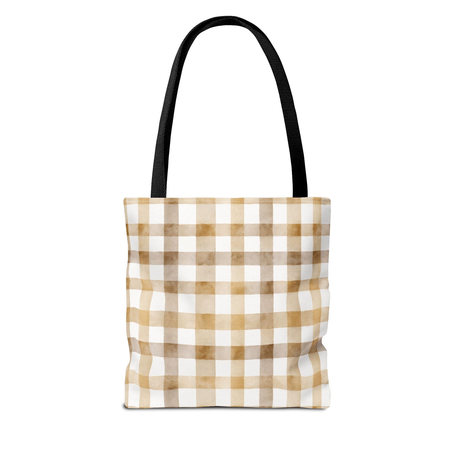 Chic Gingham Fall Tote Bag