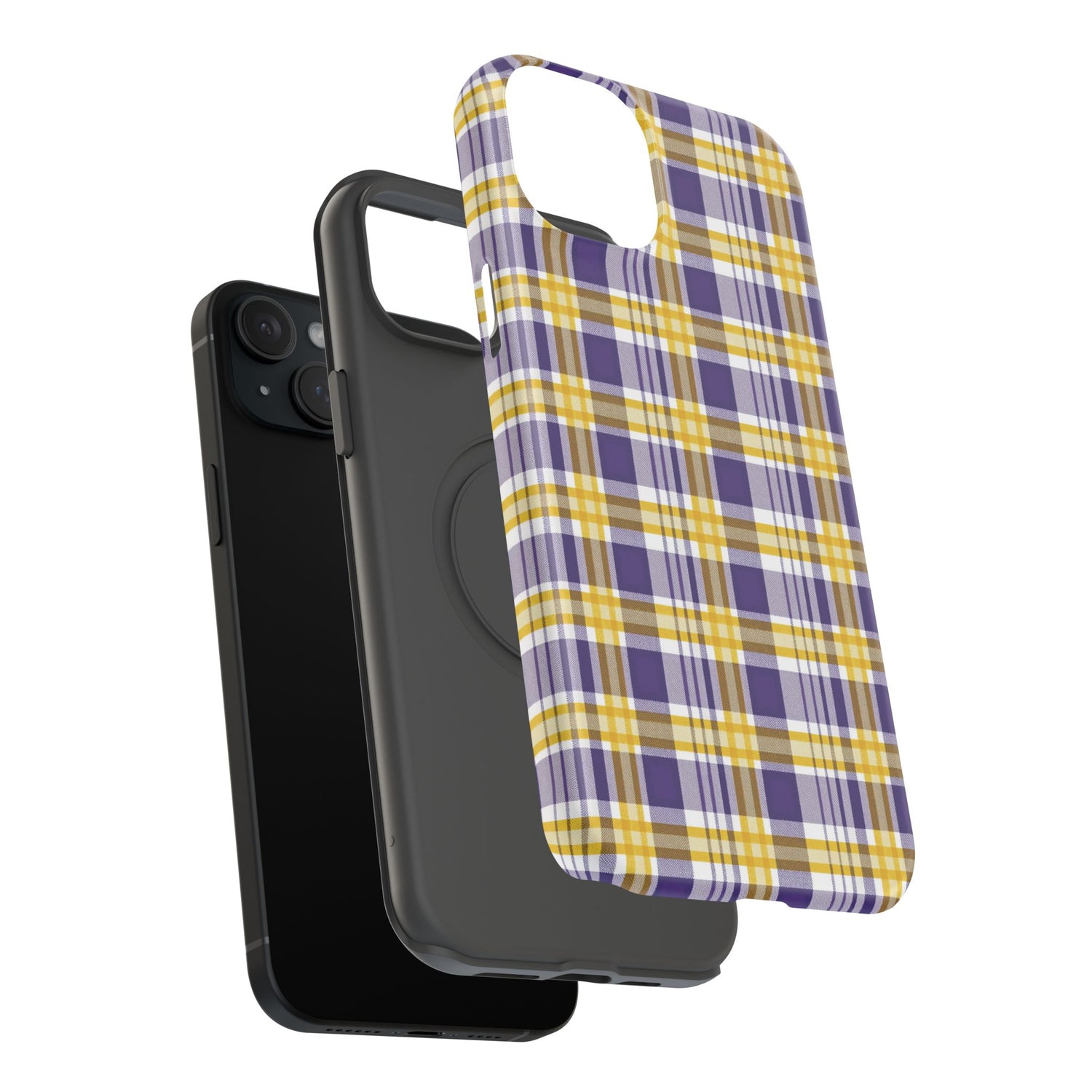Impact-Resistant Phone Case- Louisiana Plaid