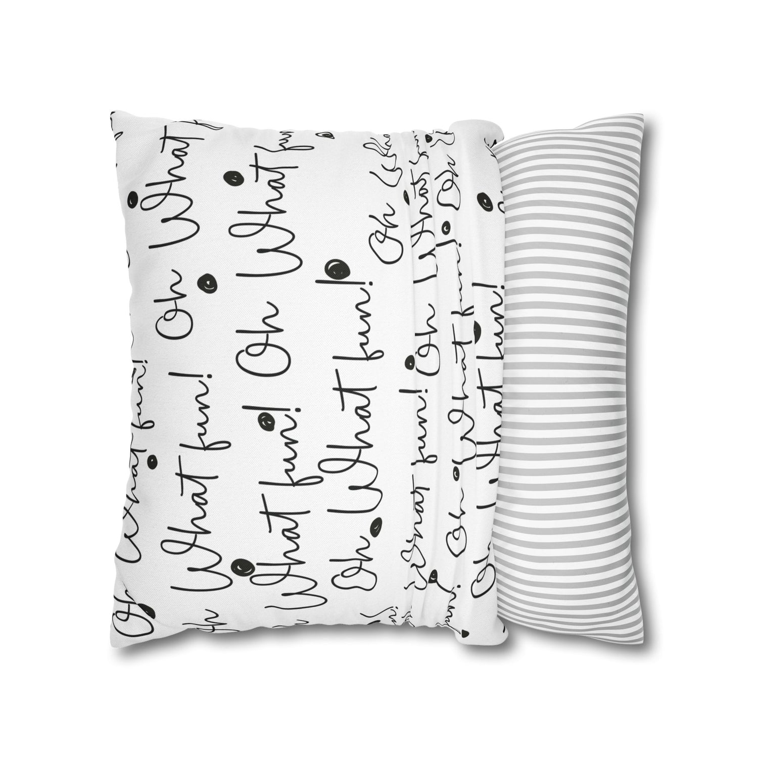 Christmas Holiday Throw Pillows, "Oh What Fun"