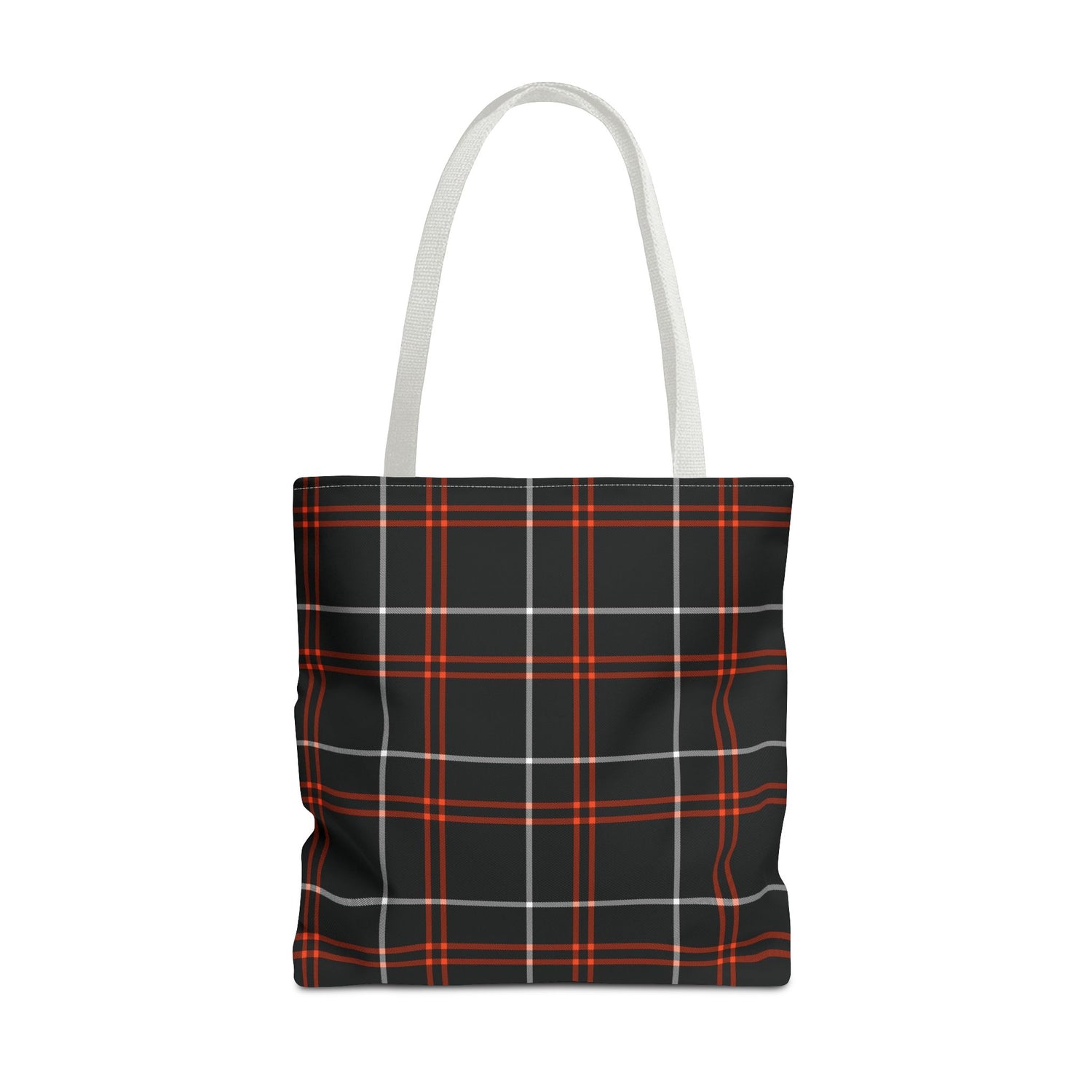 Tote Bag Fall Black Plaid