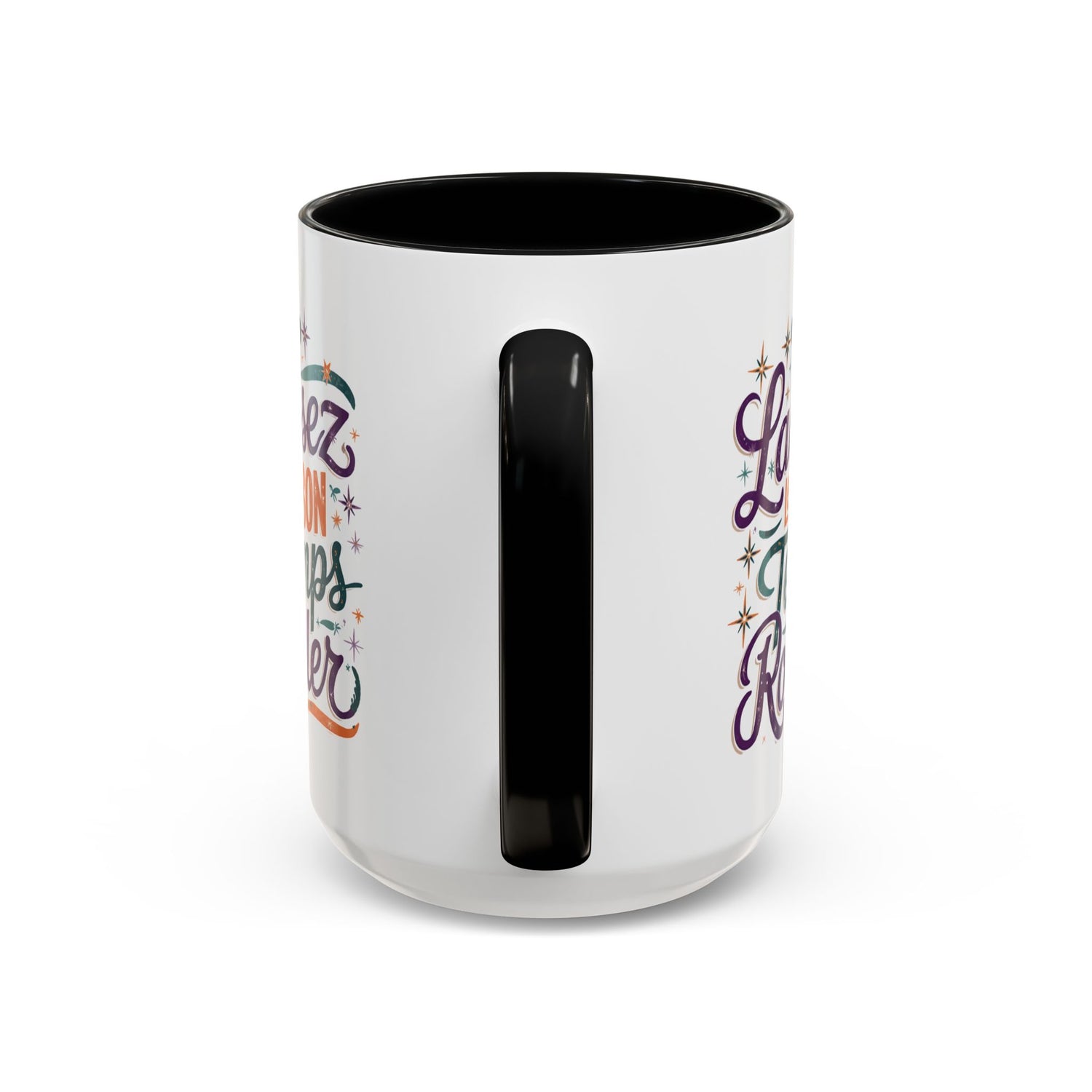 Vibrant Accent Coffee Mug - 'Laissez les Bon Temps Rouler', Perfect for Celebrations, Gifts, Coffee Lovers, Home Decor, and More