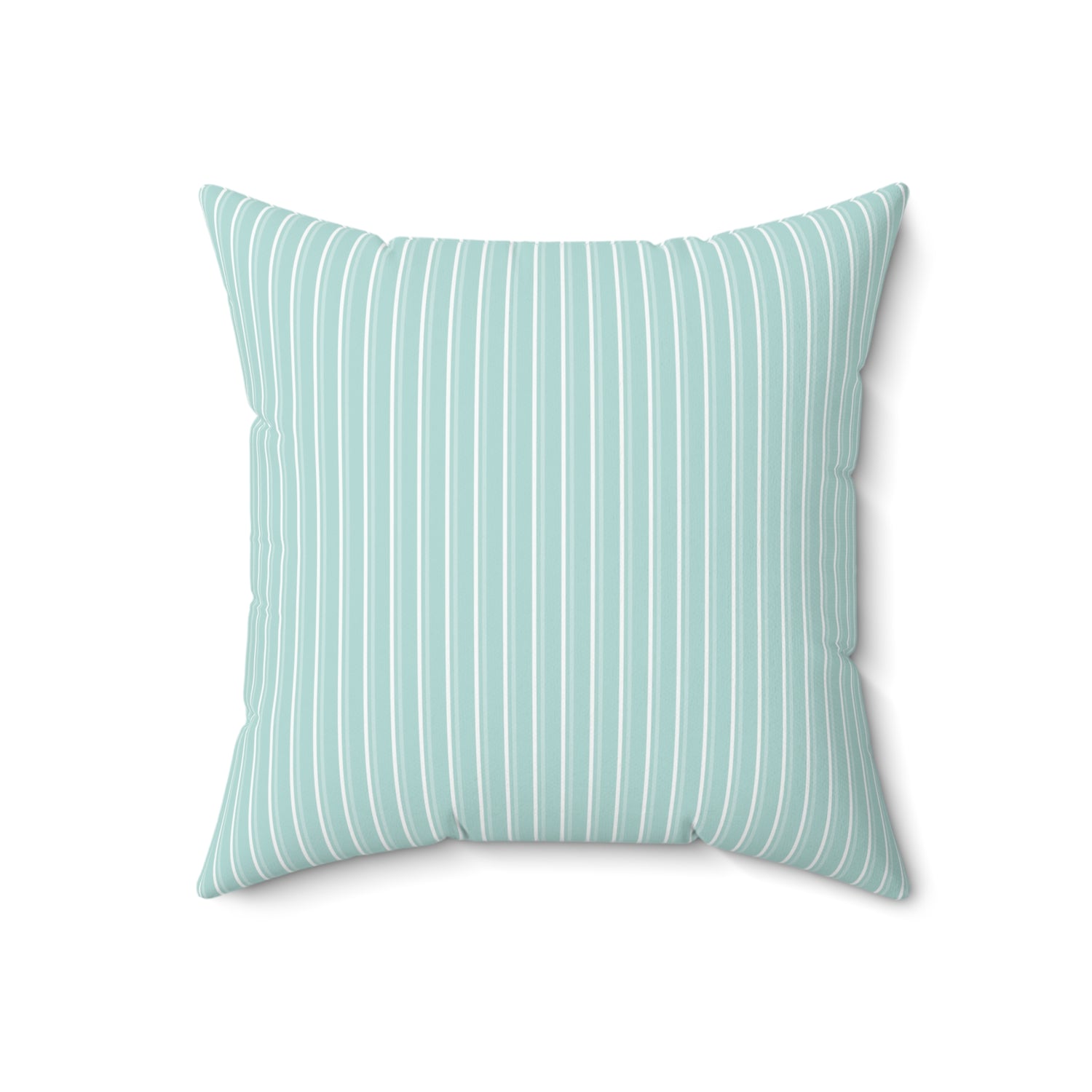 Spun Polyester Square Pillow with Removable Cover Polished Geometric Shapes Stripes