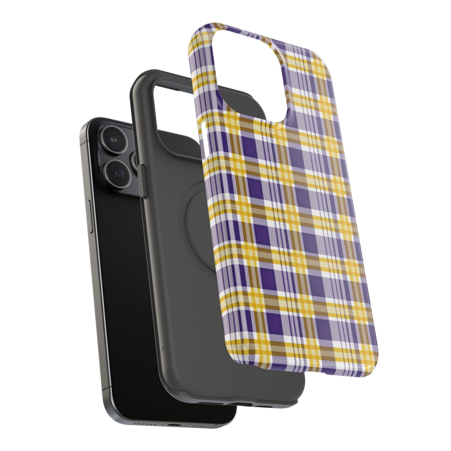 Impact-Resistant Phone Case- Louisiana Plaid