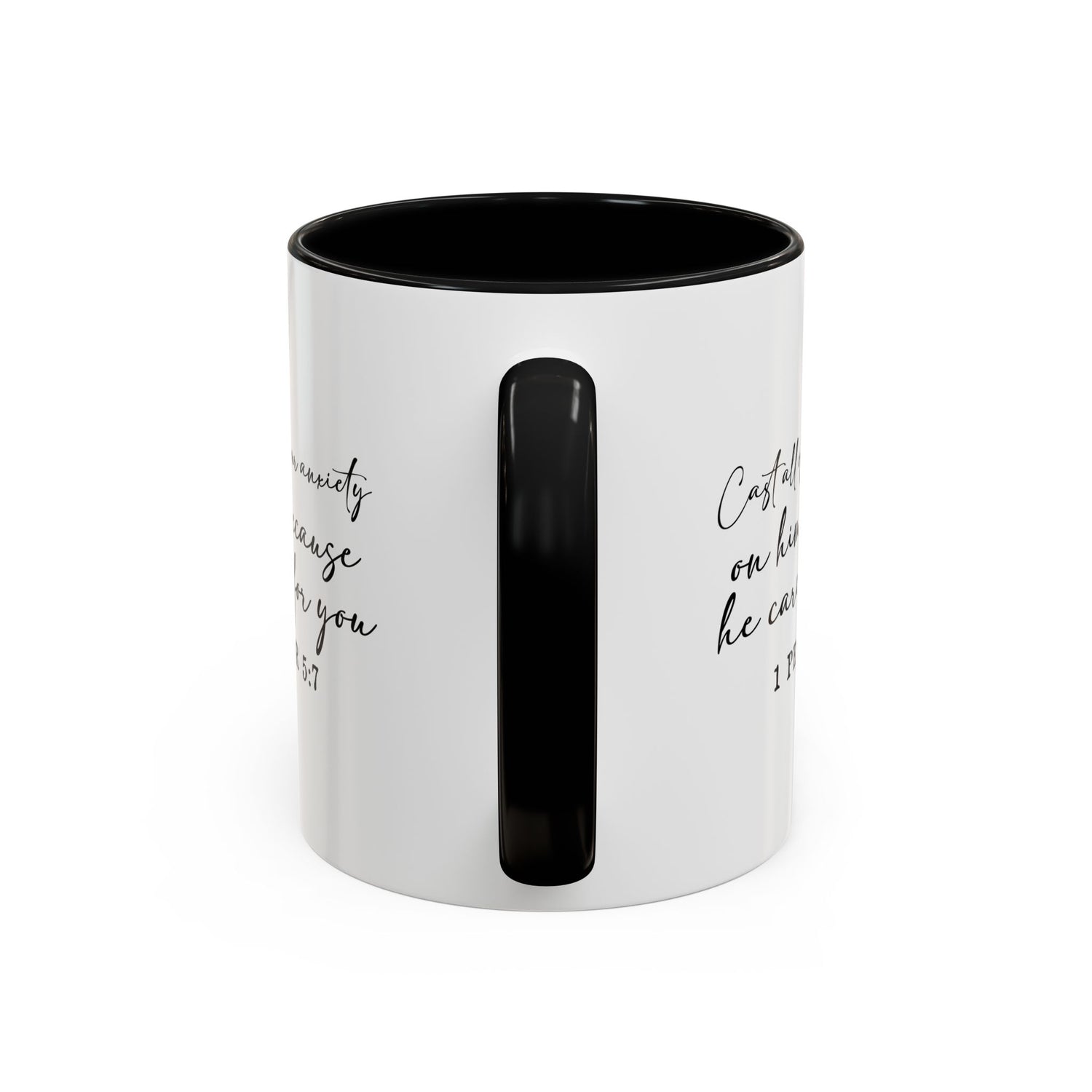 Coffee Mug: Scripture 1 Peter 5:7