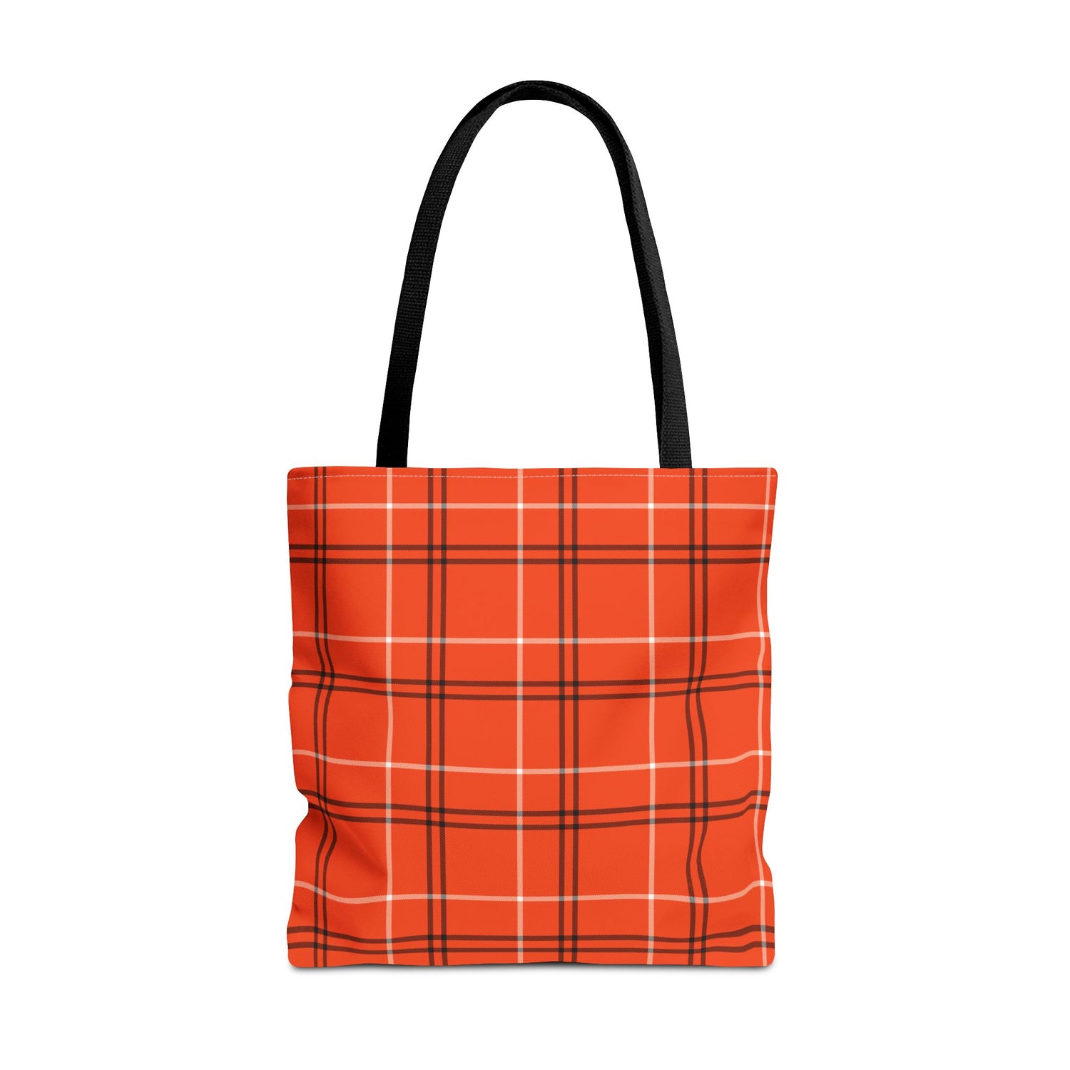 Tote Bag- Fall Orange Plaid